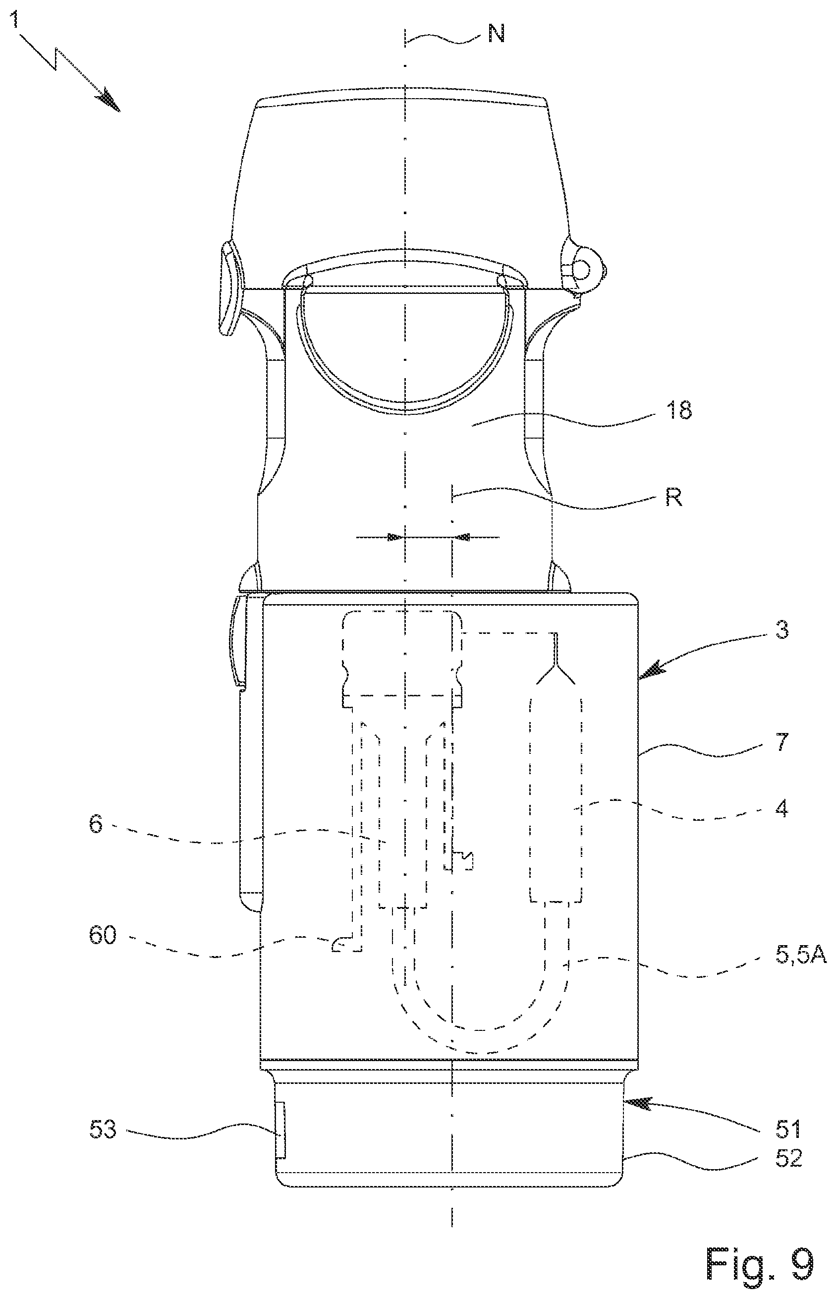 Patent US11771848 Figure 7 – Nebulizer and reservoir