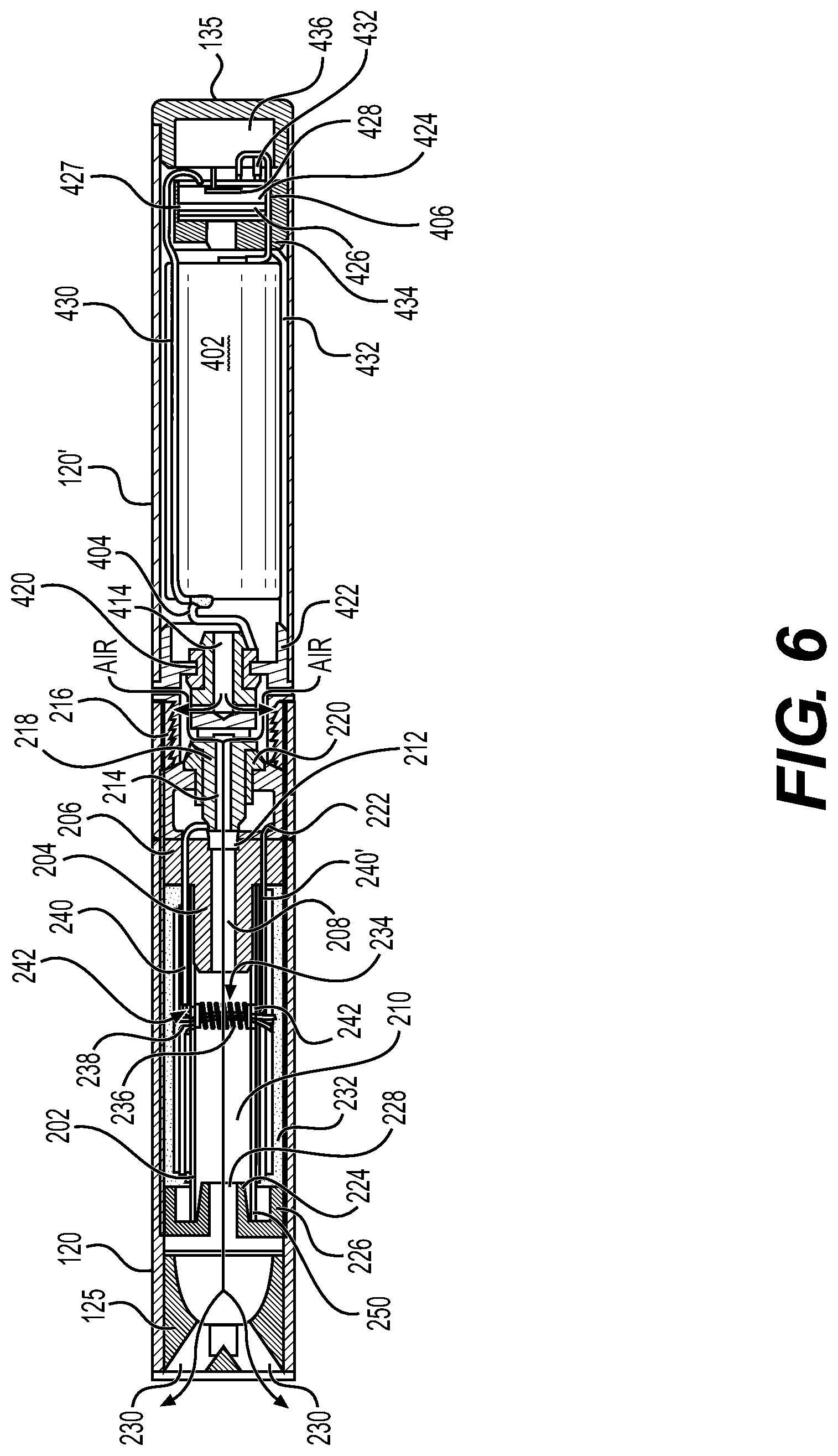 Patent US11771849 Figure 6 – Non-nicotine electronic vaping device