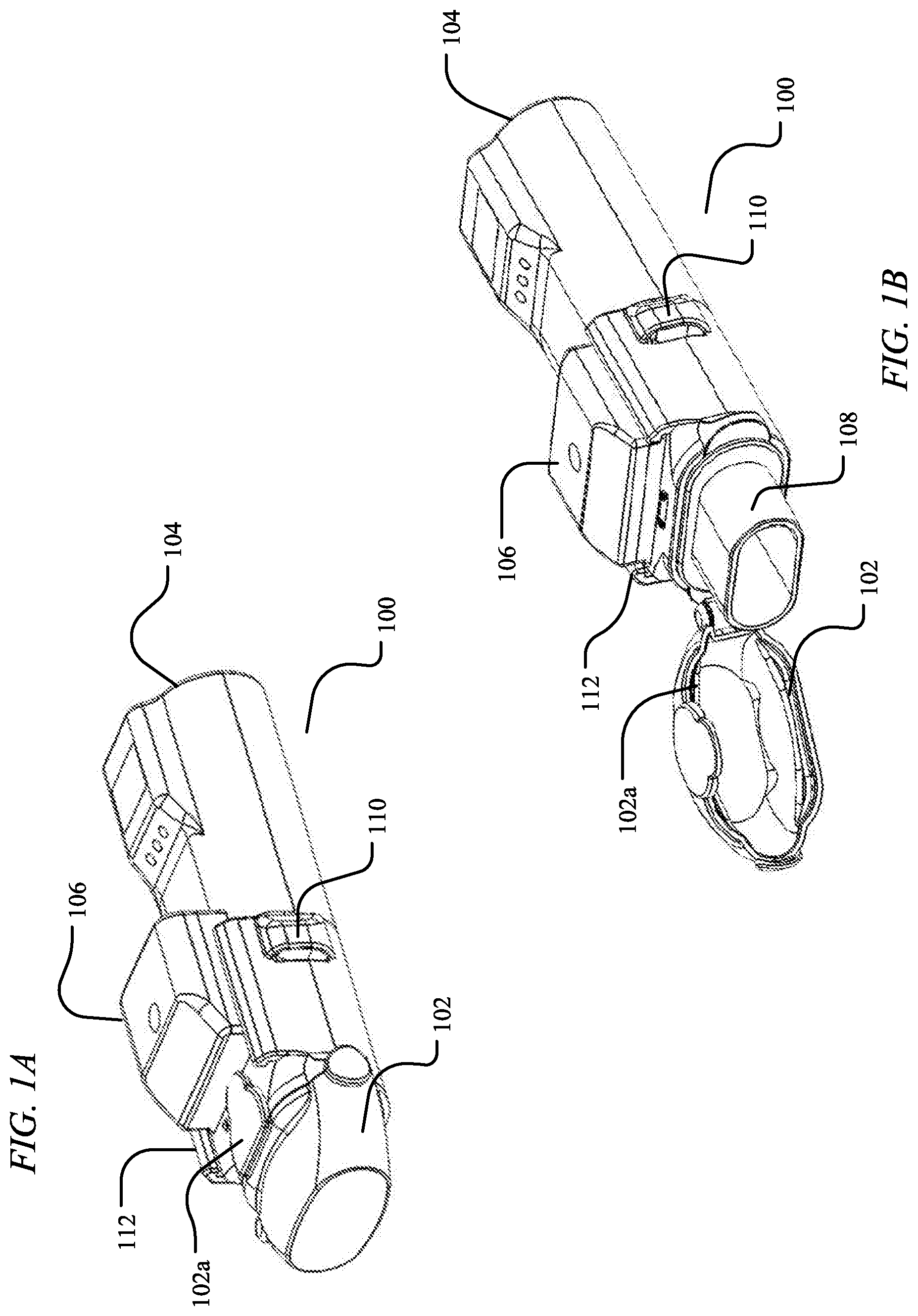Patent US11771852 Figure 1 – Electronic breath actuated in-line droplet delivery device with small volume ampoule and methods of use