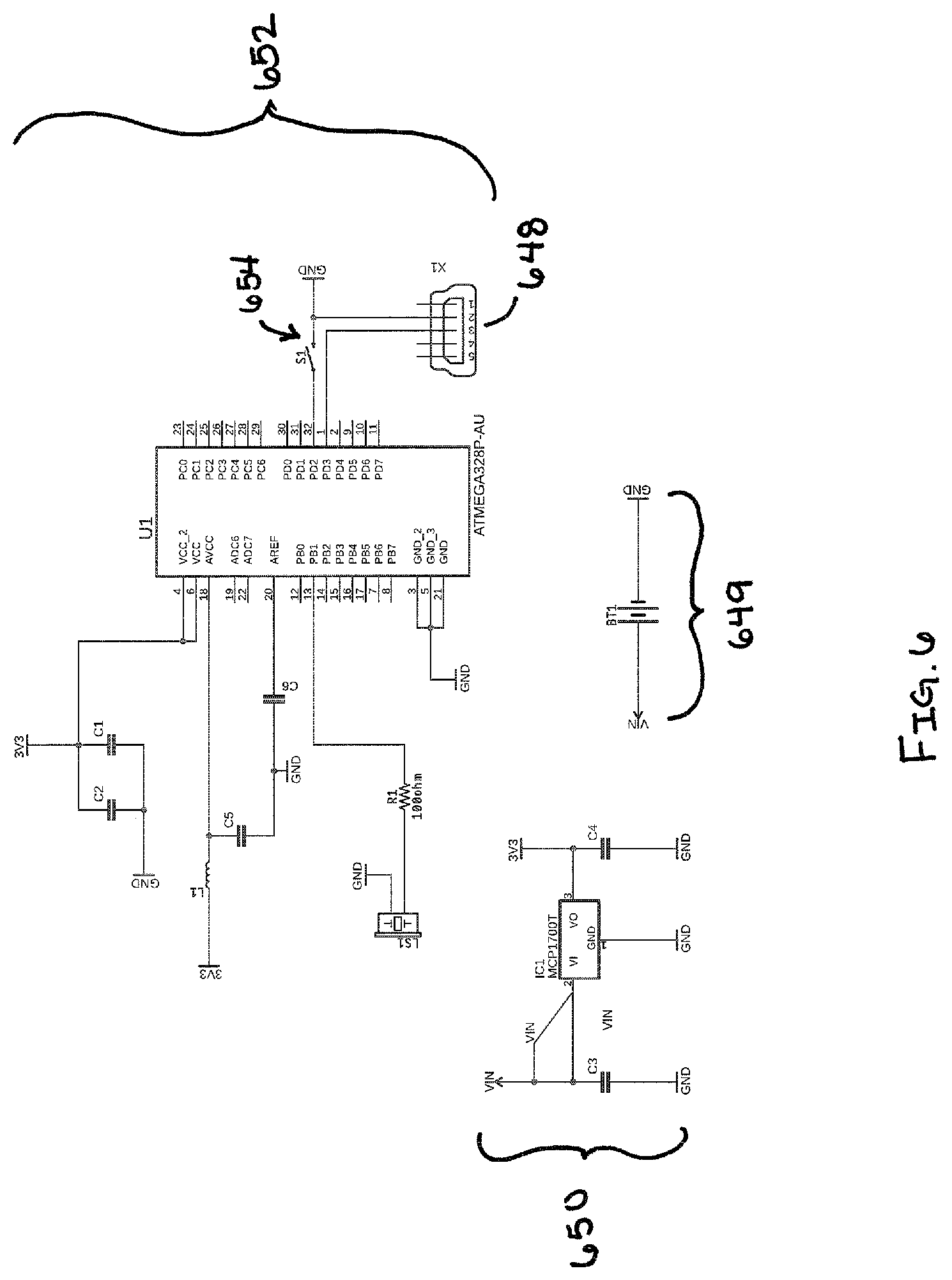 Patent US11771861 Figure 6 – CPAP tether