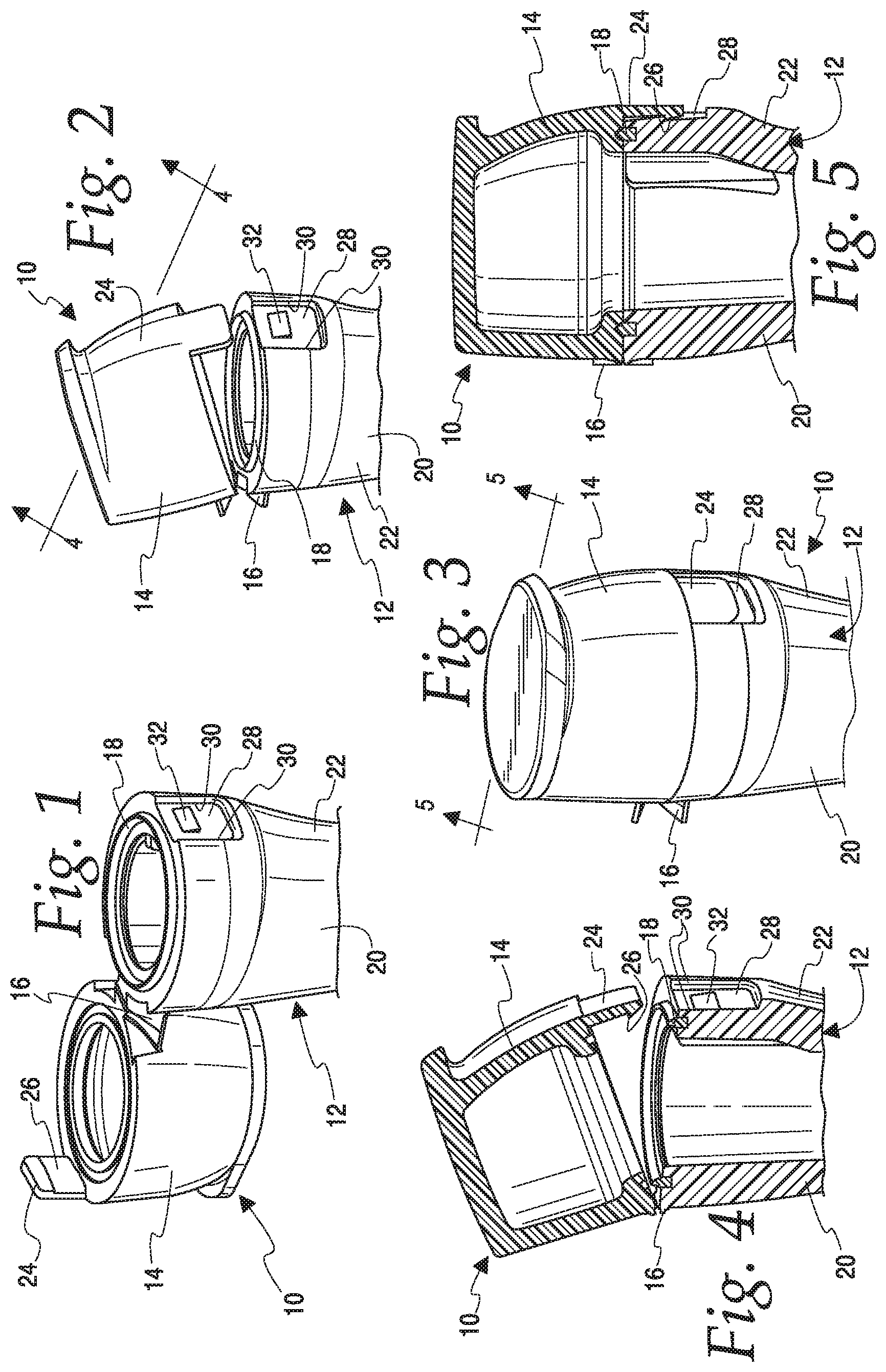 Patent US11771865 Figure 1 – Caps for catheter packages