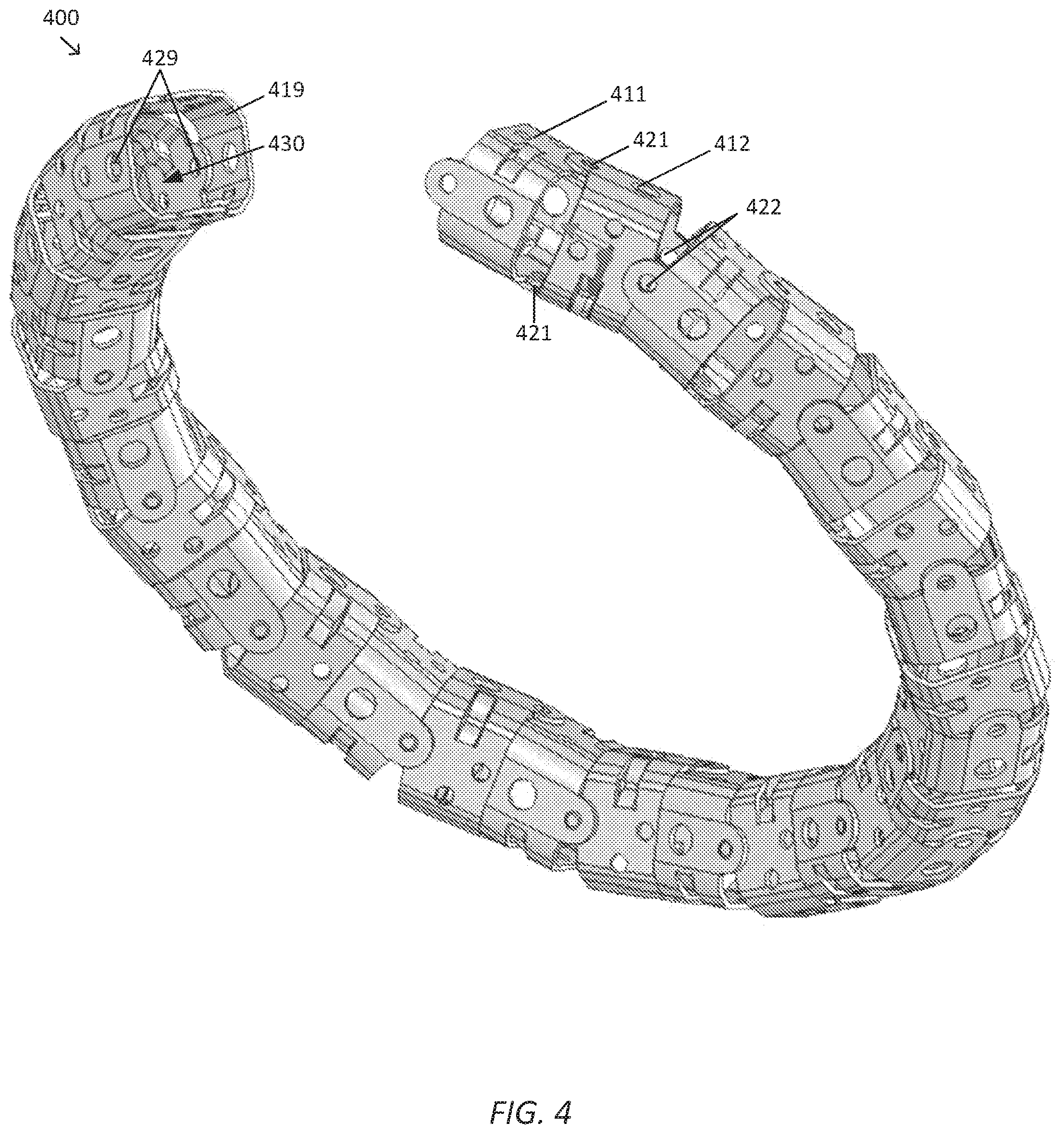 Patent US11771871 Figure 4 – Axial support structure for a flexible elongate device