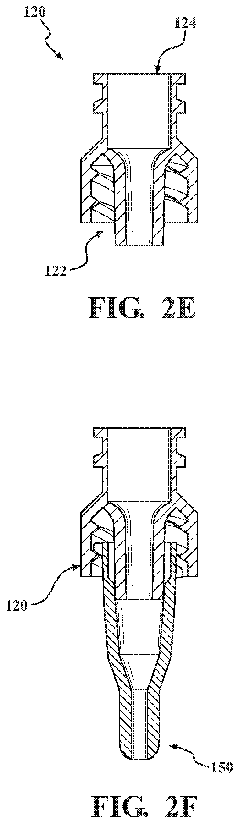 Patent US11771881 Figure 5 – Needle adapter and device for soft material extrusion of core-shell structures