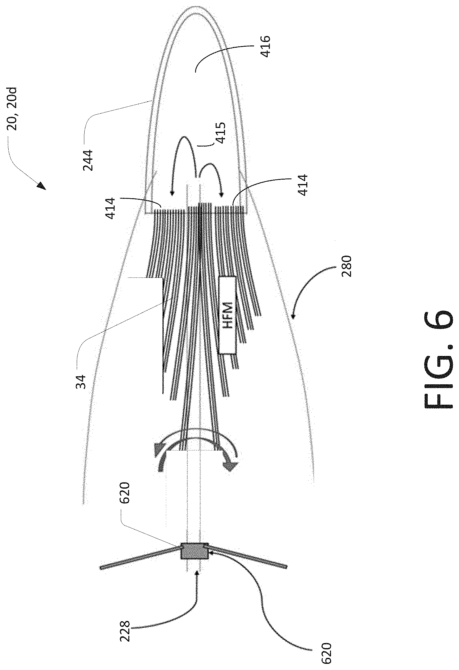 Patent US11771883 Figure 11 – Intravascular membrane oxygenator catheter with oscillating hollow fiber membranes