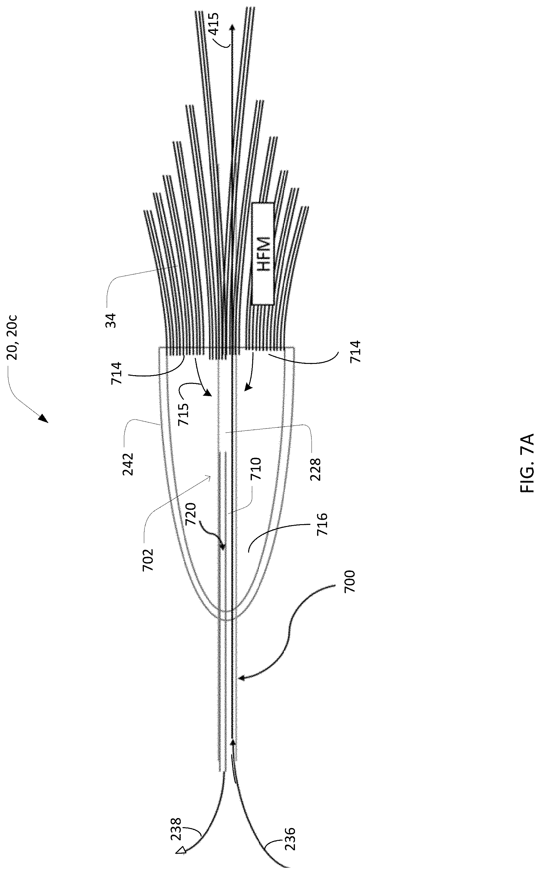 Patent US11771883 Figure 12 – Intravascular membrane oxygenator catheter with oscillating hollow fiber membranes
