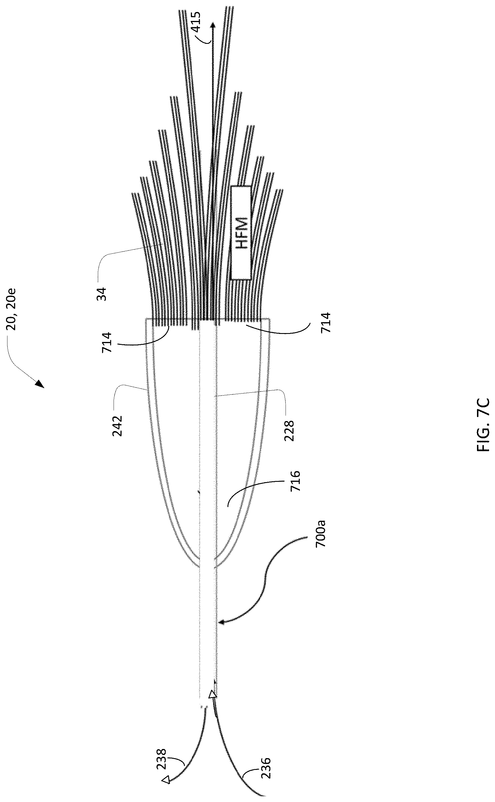 Patent US11771883 Figure 14 – Intravascular membrane oxygenator catheter with oscillating hollow fiber membranes