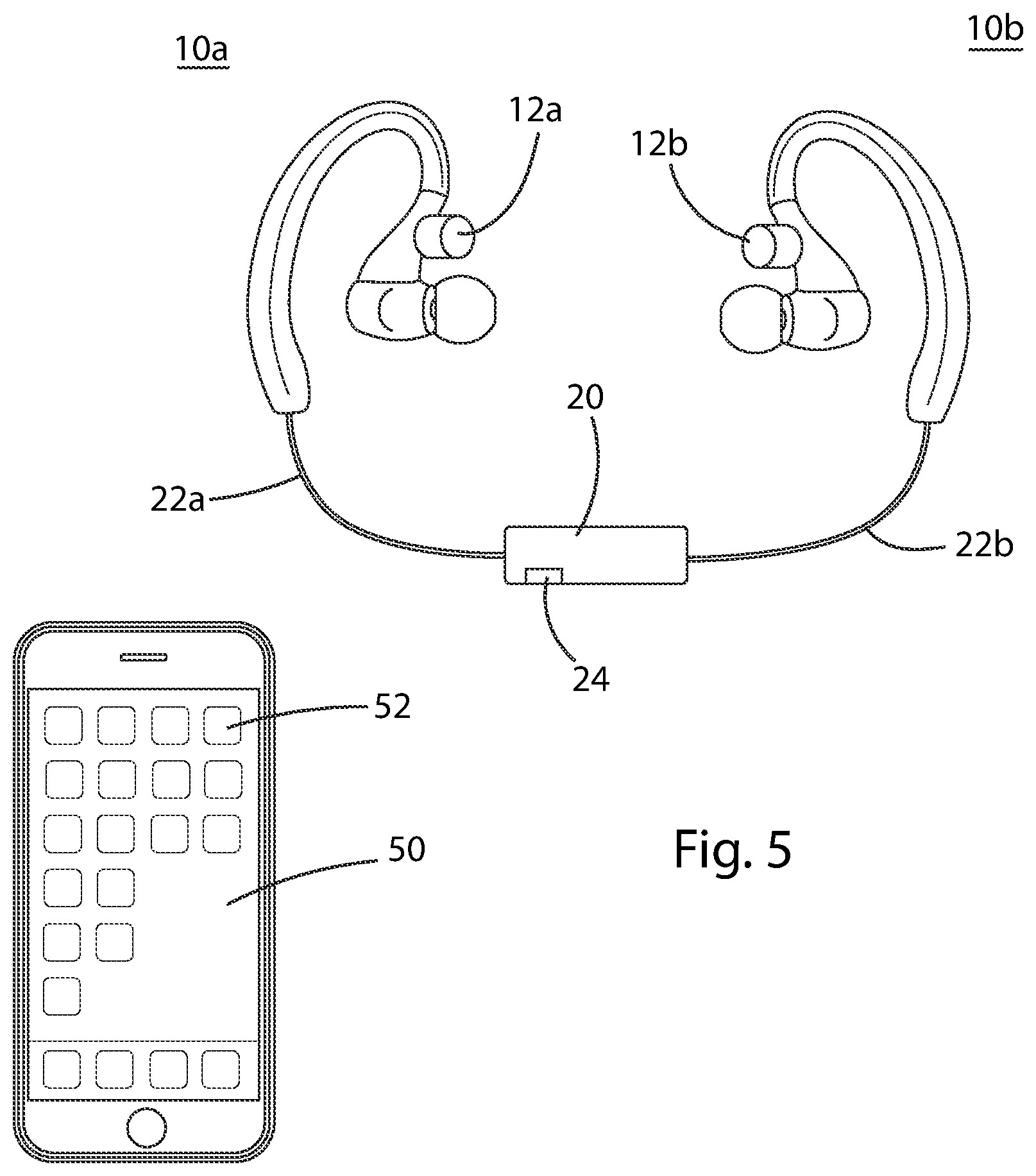 Patent US11771895 Figure 5 – Compact auricular stimulation device
