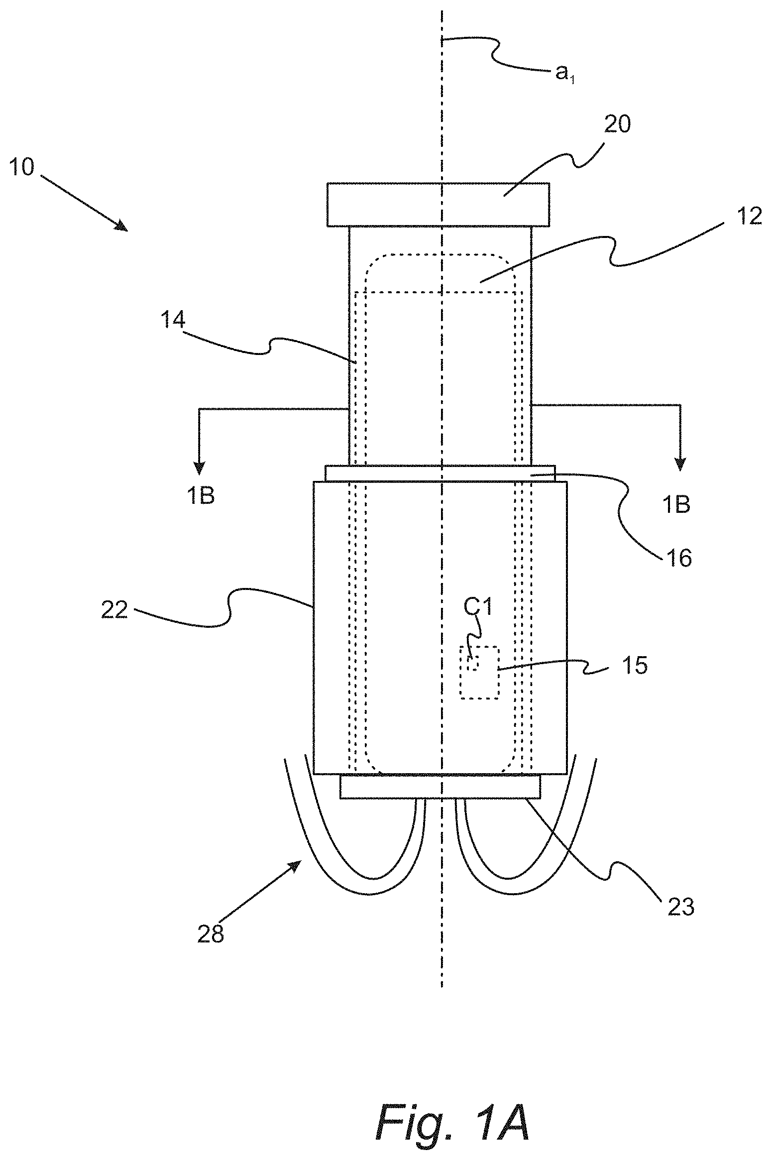Patent US11771910 Figure 1 – Cardiac energy harvesting device and methods of use