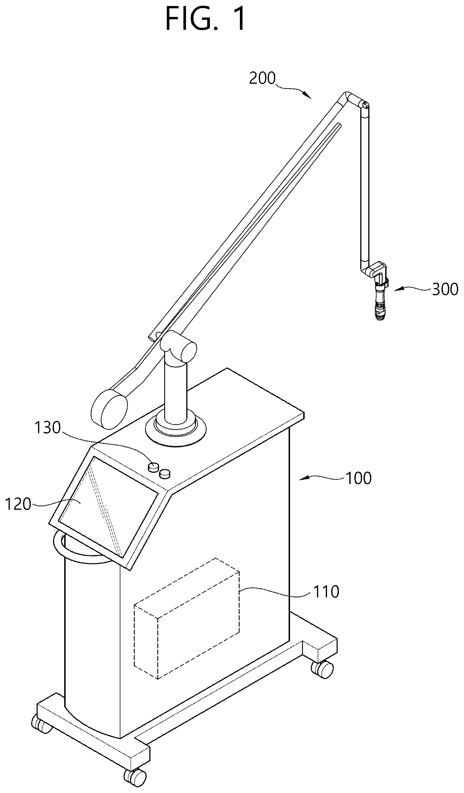 Patent US11771914 — Laser therapy device and light transmitting member — Figure 1