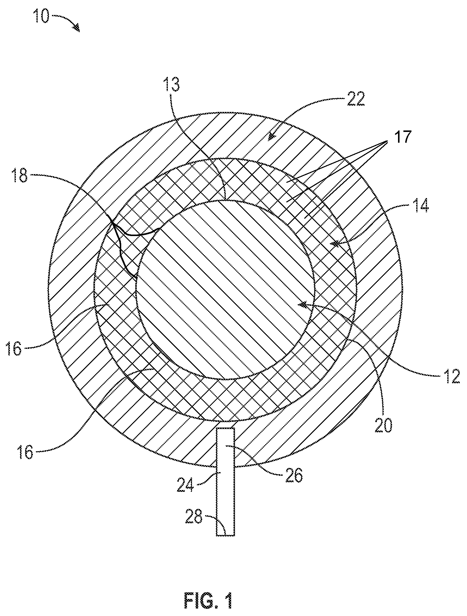 Patent US11771919 Figure 1 – Hyperthermia brachytherapy device and method for treating tumors
