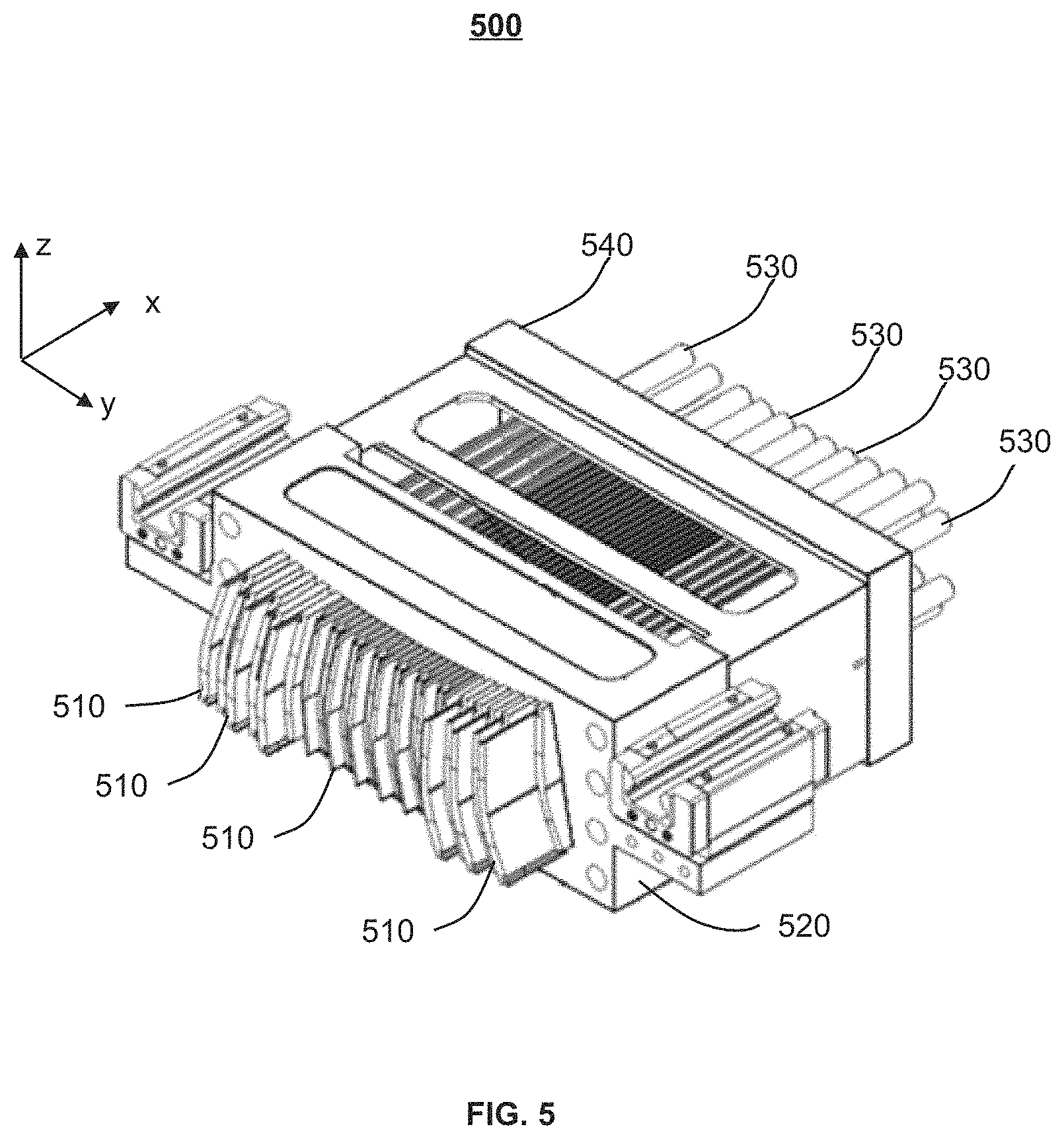 Patent US11771922 Figure 5 – Multi-leaf collimator