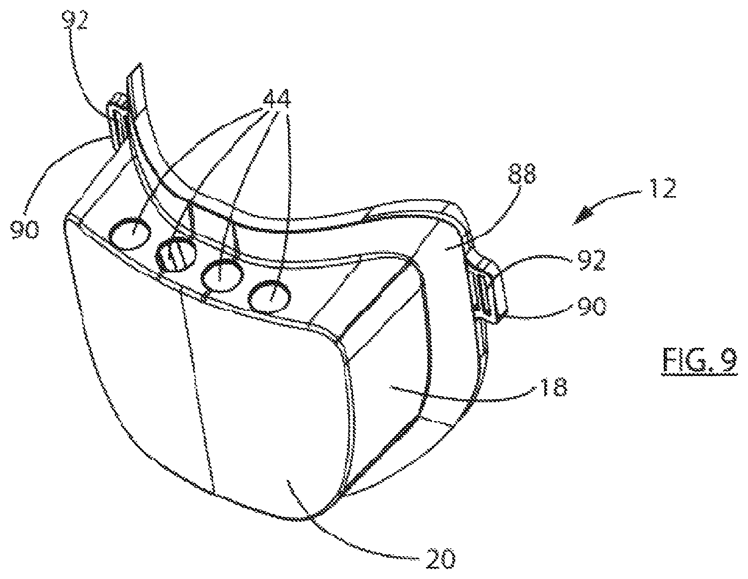 Patent US11771928 Figure 5 – Filter mask