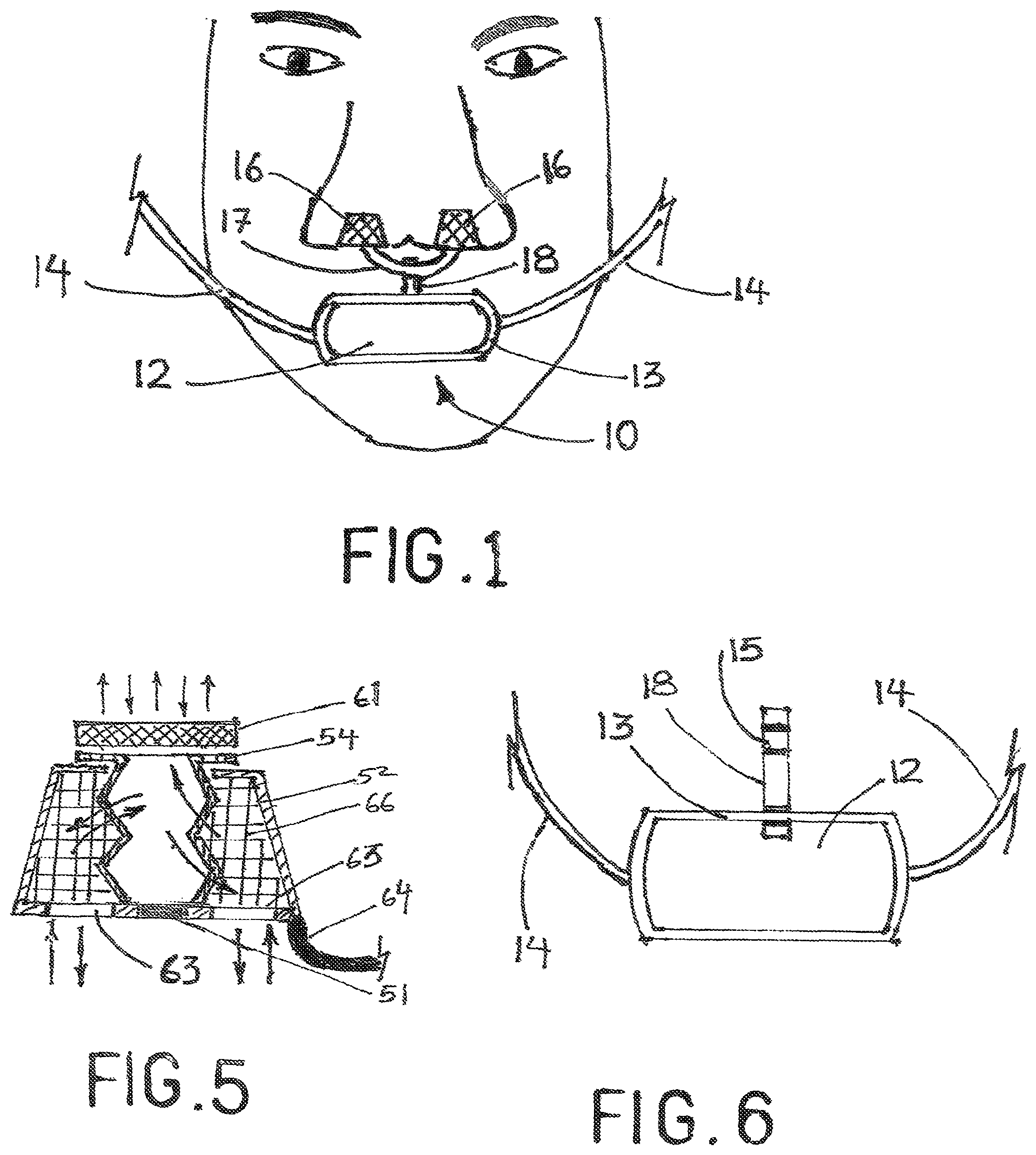 Patent US11771930 Figure 1 – Hybrid face mask assembly