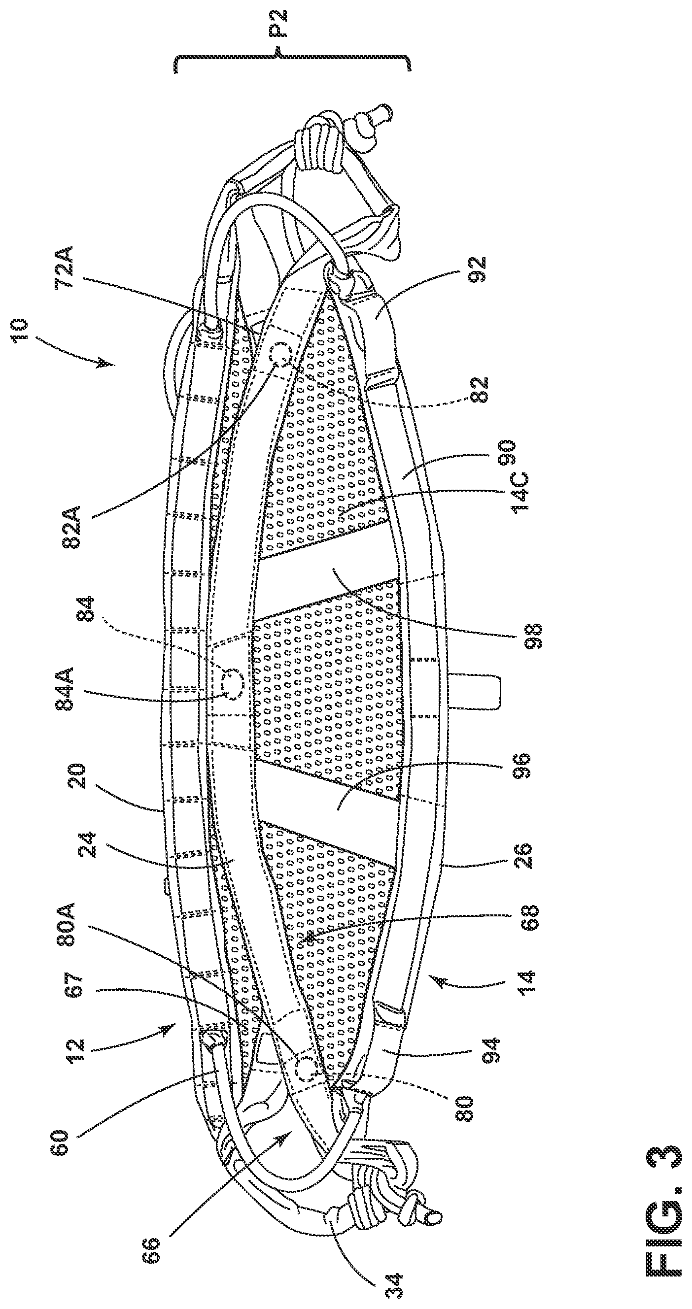 Patent US11771931 Figure 3 – Tree saddle