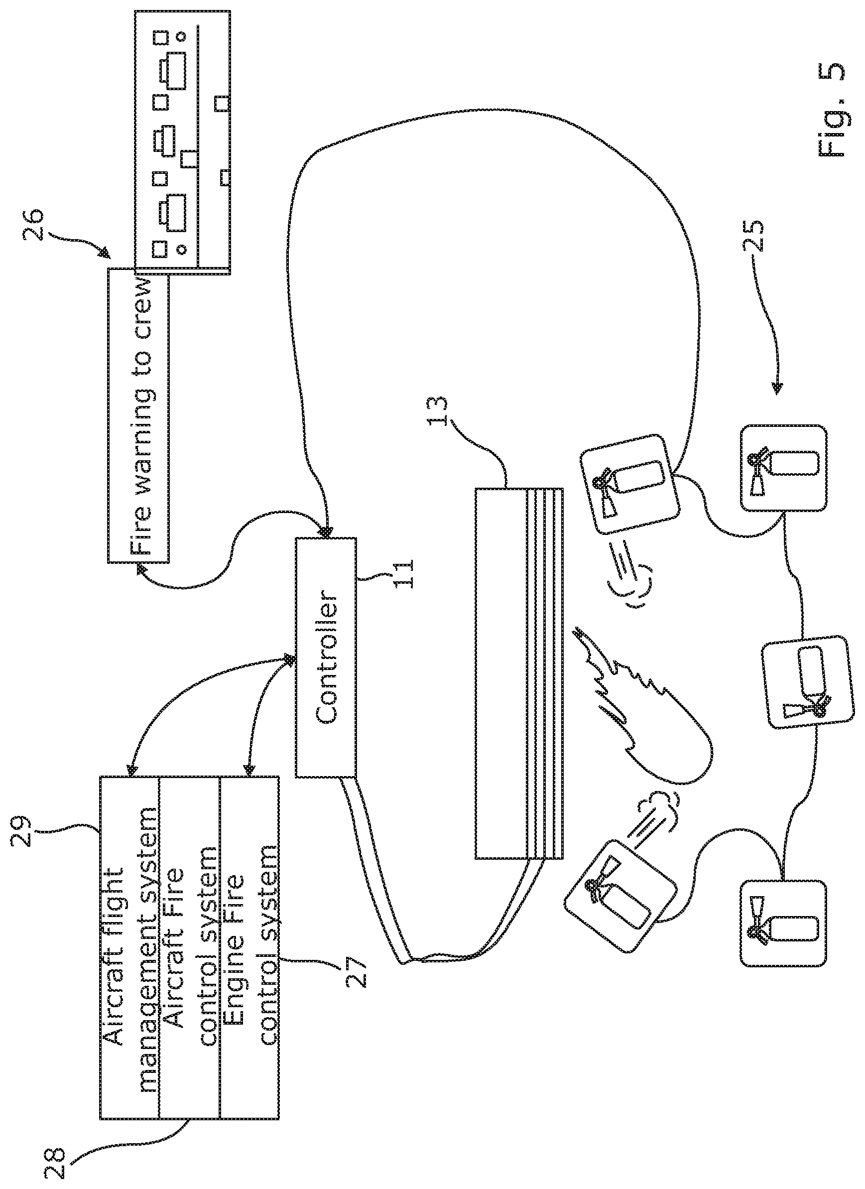 Patent US11771933 Figure 4 – Fire sensor, apparatus and system
