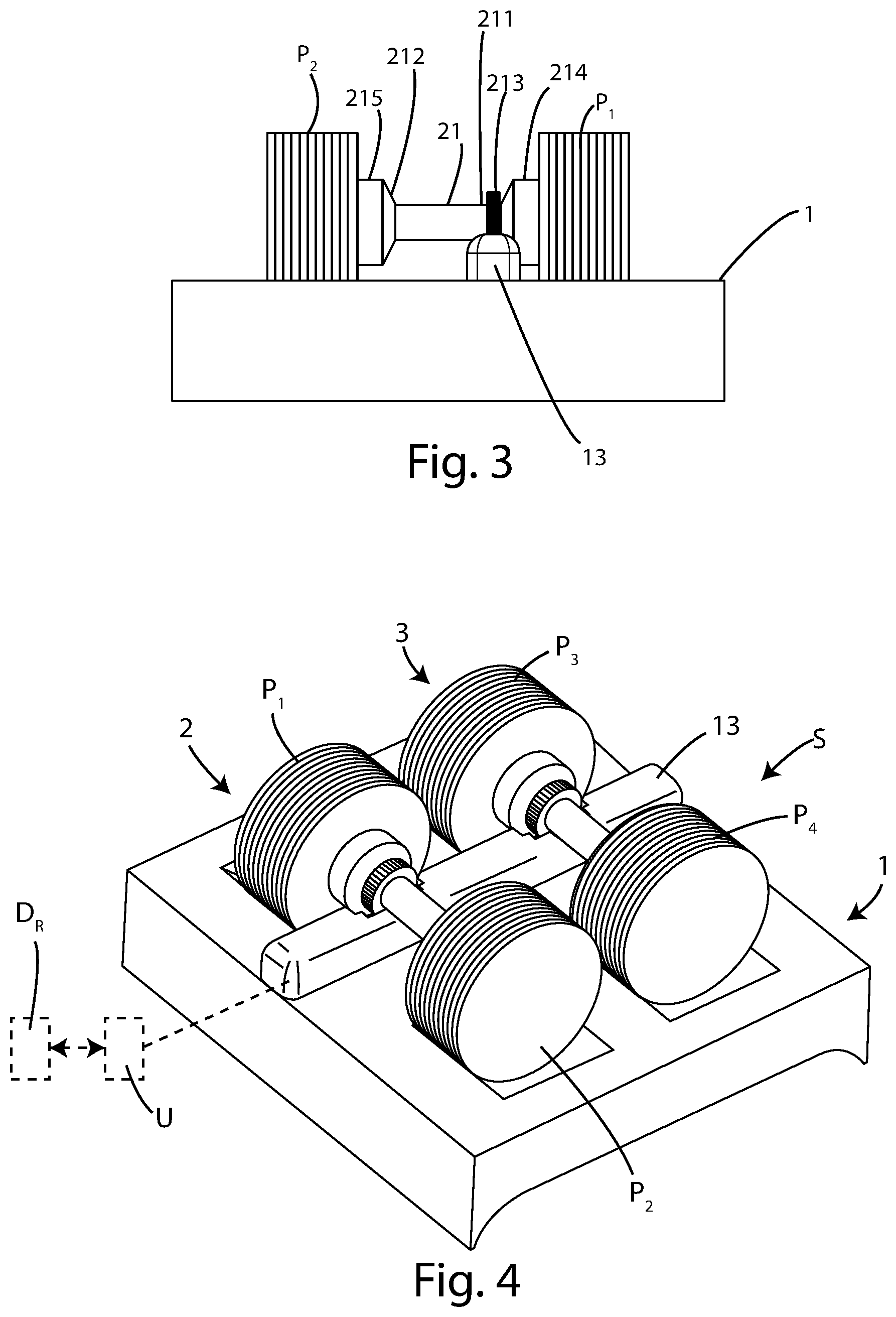 Patent US11771942 Figure 2 – Automatic regulation system for the weight of a dumbbell