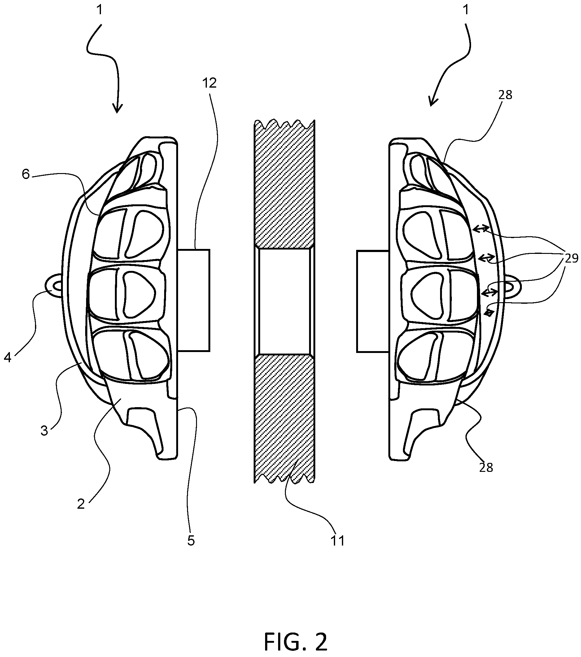 Patent US11771943 Figure 2 – Holding device for using gym equipment