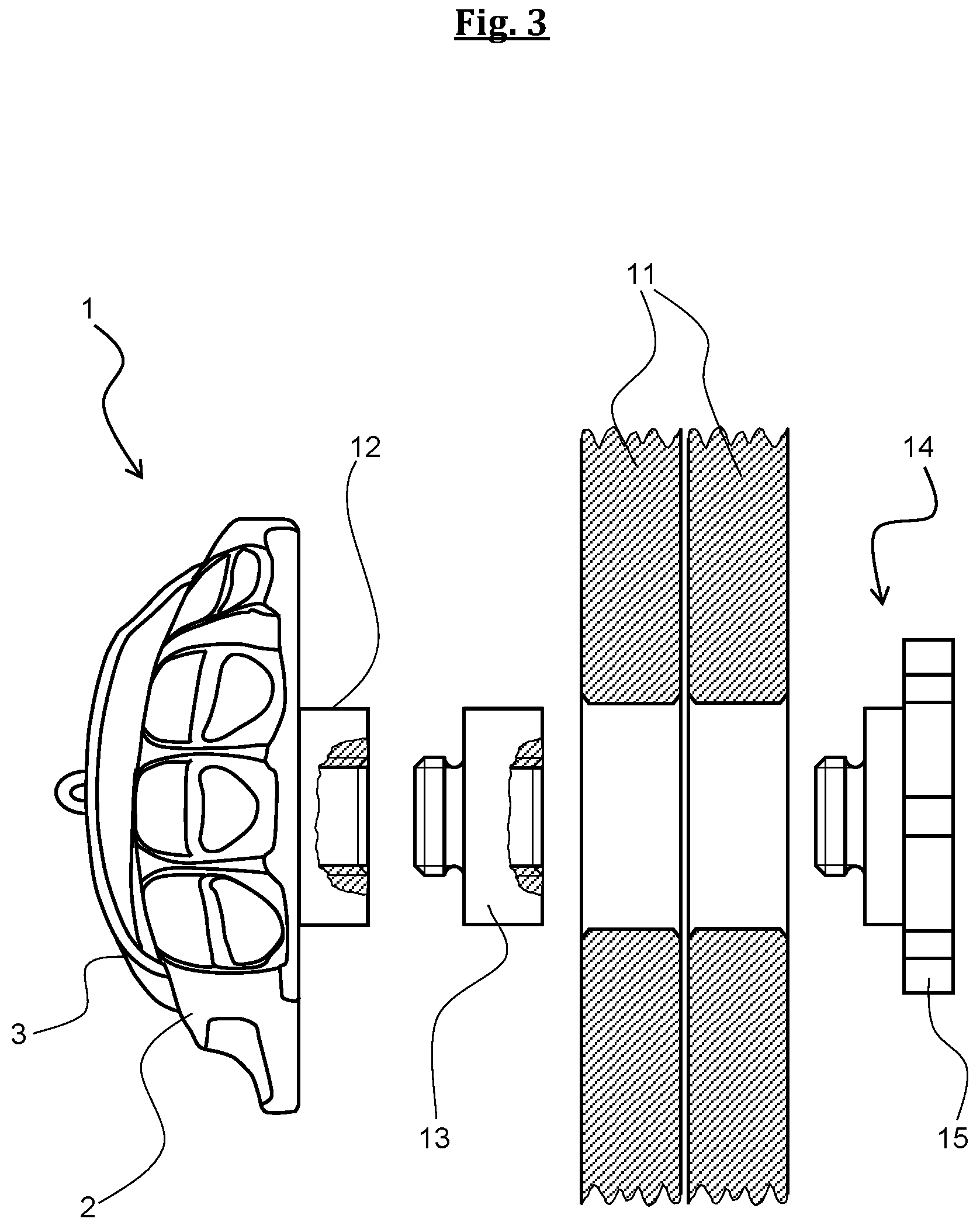 Patent US11771943 Figure 3 – Holding device for using gym equipment