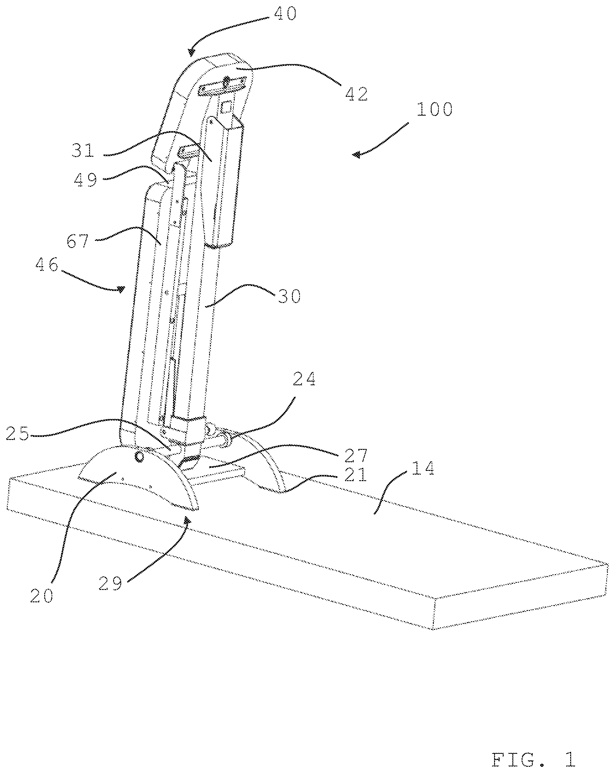 Patent US11771944 Figure 1 – Retractable exercise system
