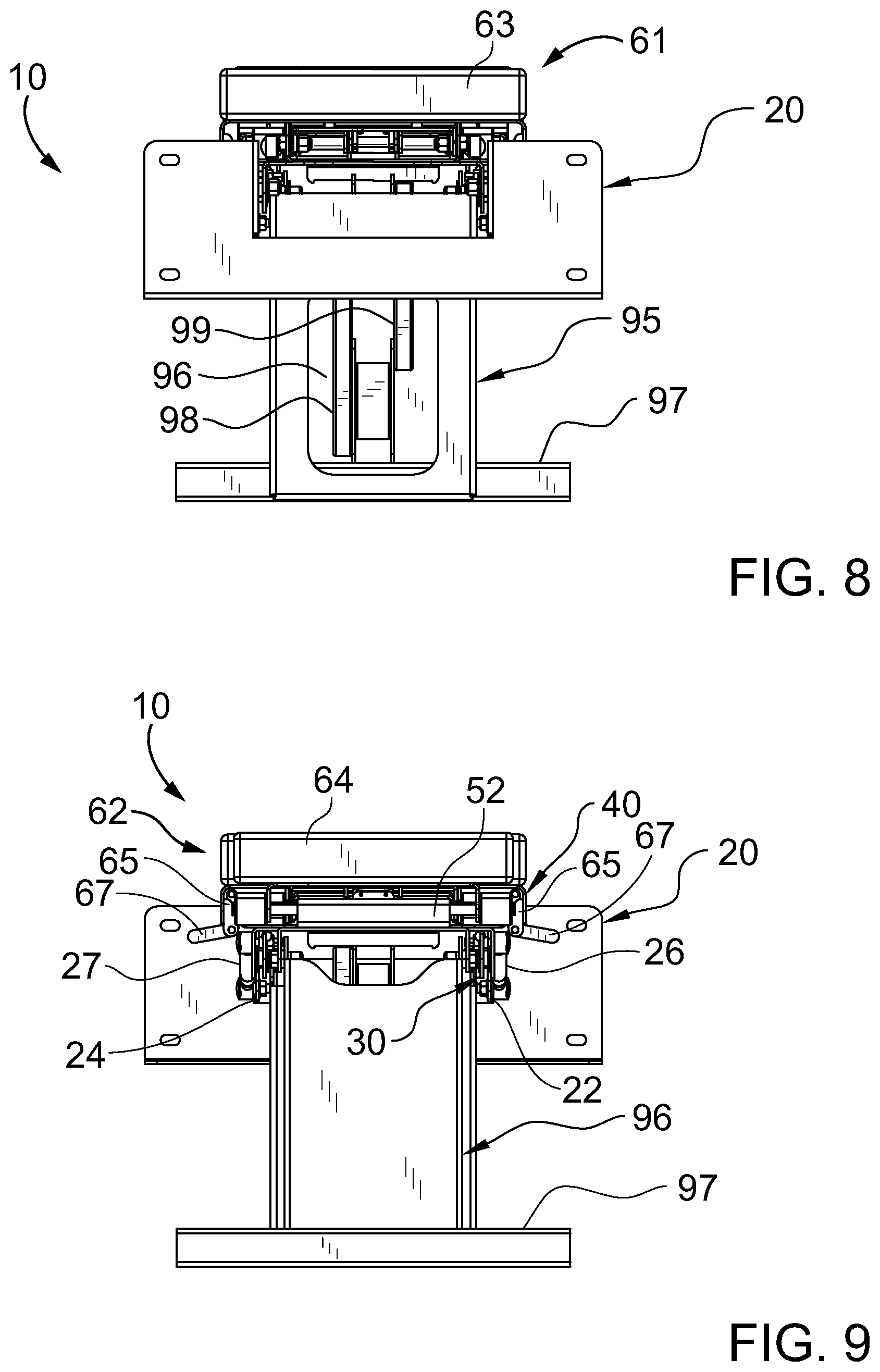 Patent US11771945 Figure 13 – Retractable wall mountable inclinable bench system