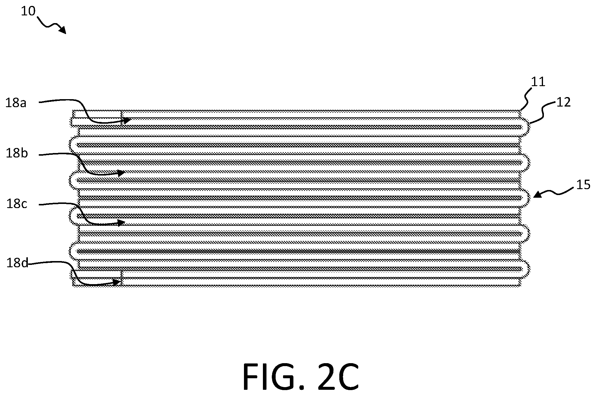 Patent US11771947 Figure 3 – Folding athletics mat with magnetic assembly