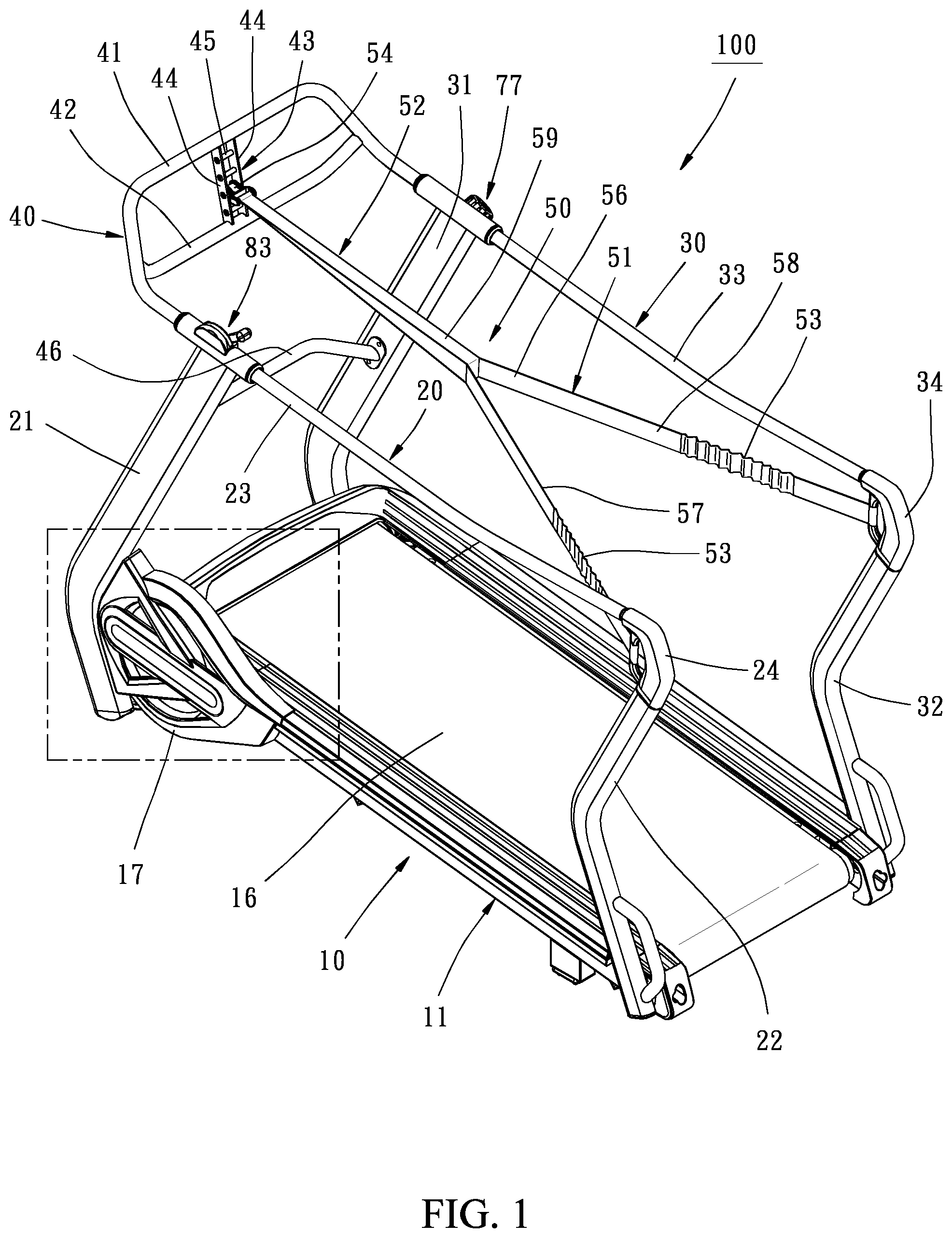 Patent US11771948 Figure 1 – Exercise apparatus