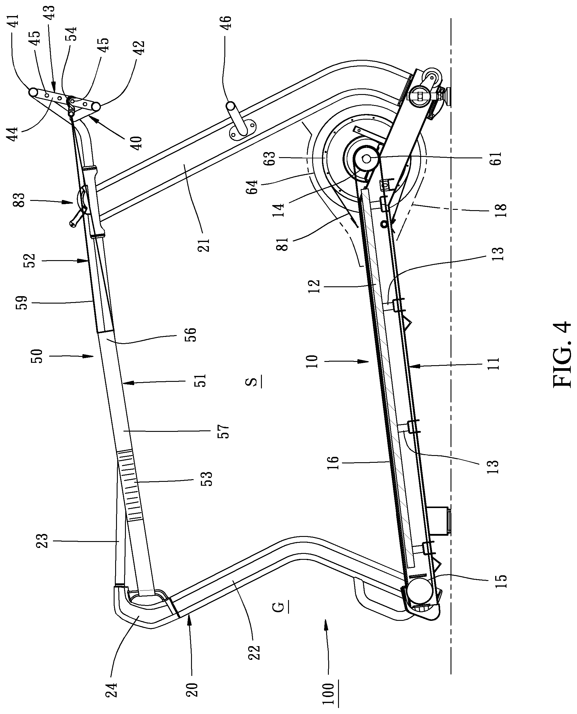Patent US11771948 Figure 4 – Exercise apparatus