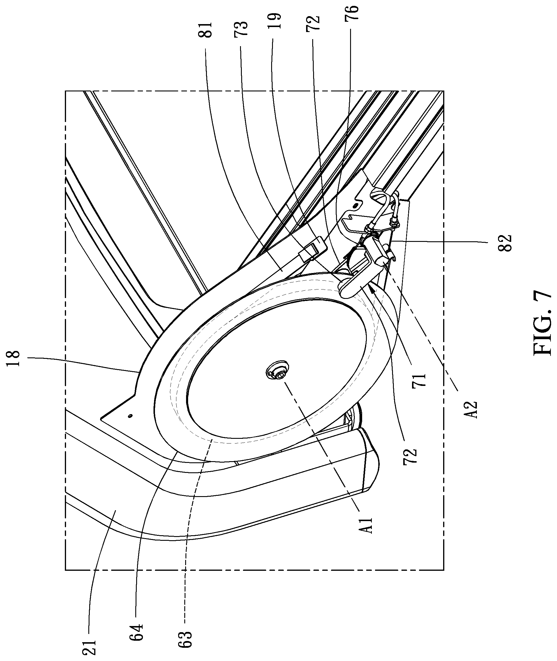 Patent US11771948 Figure 7 – Exercise apparatus