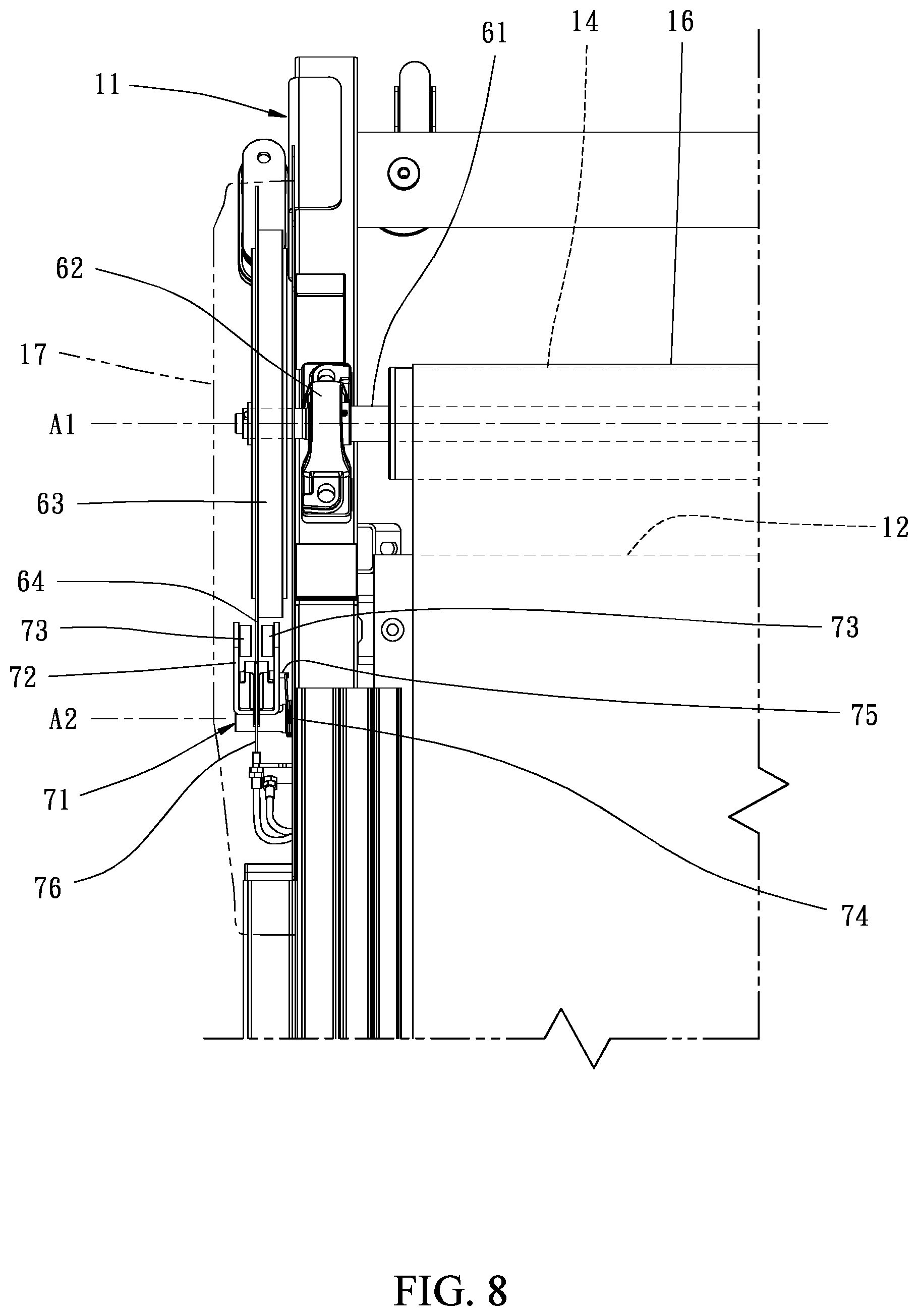 Patent US11771948 Figure 8 – Exercise apparatus