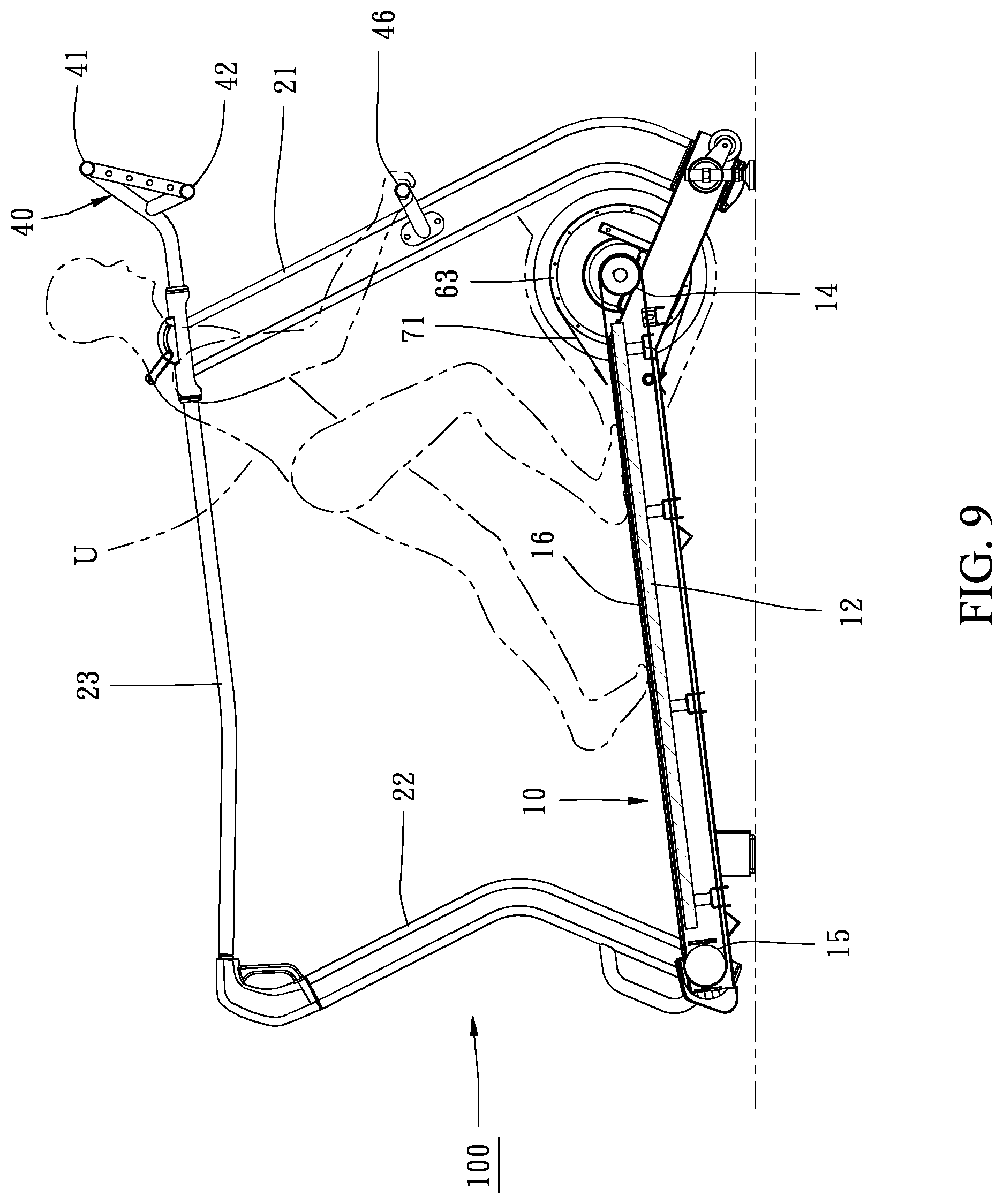 Patent US11771948 Figure 9 – Exercise apparatus