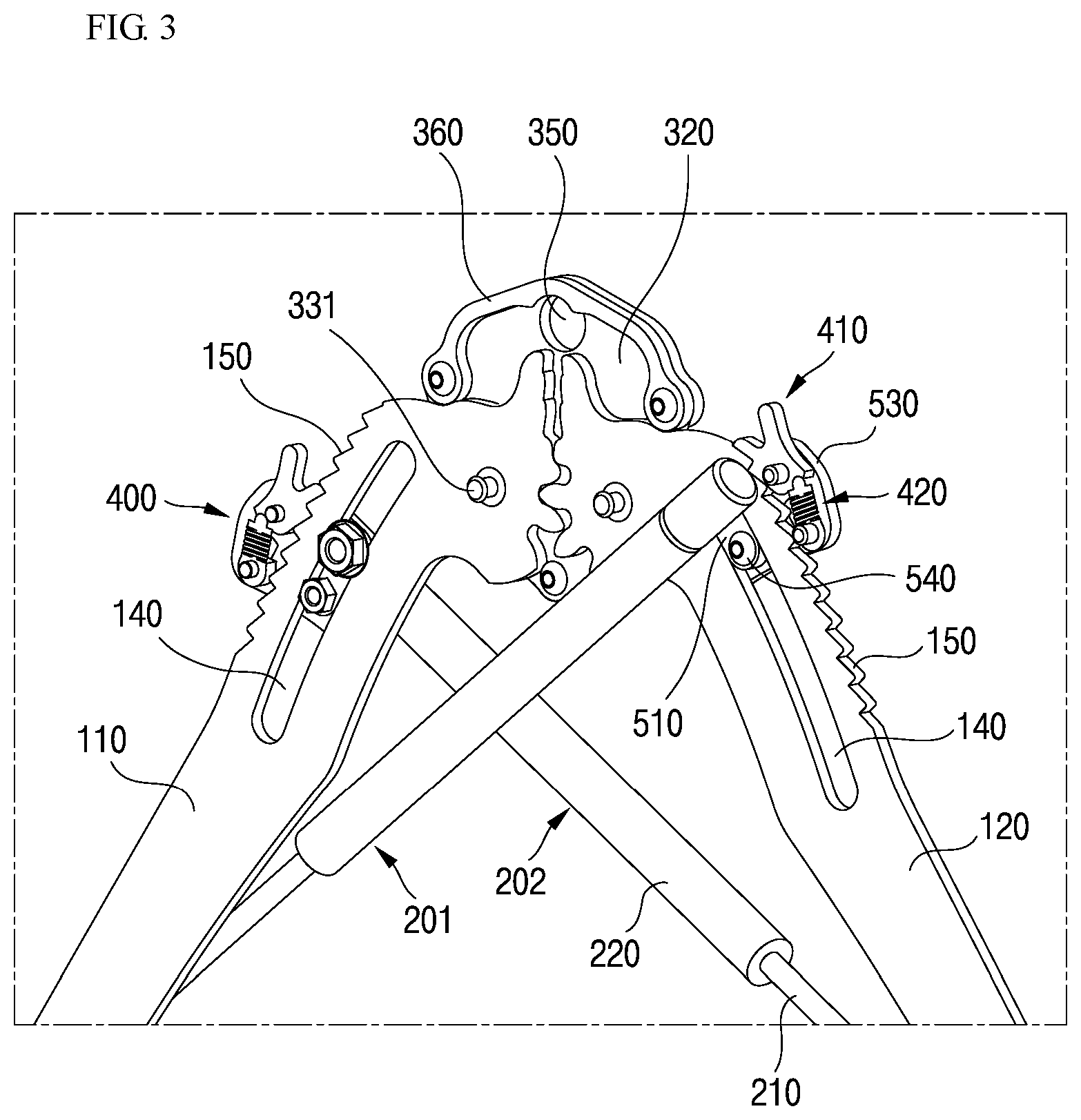Patent US11771952 Figure 3 – Chest expander
