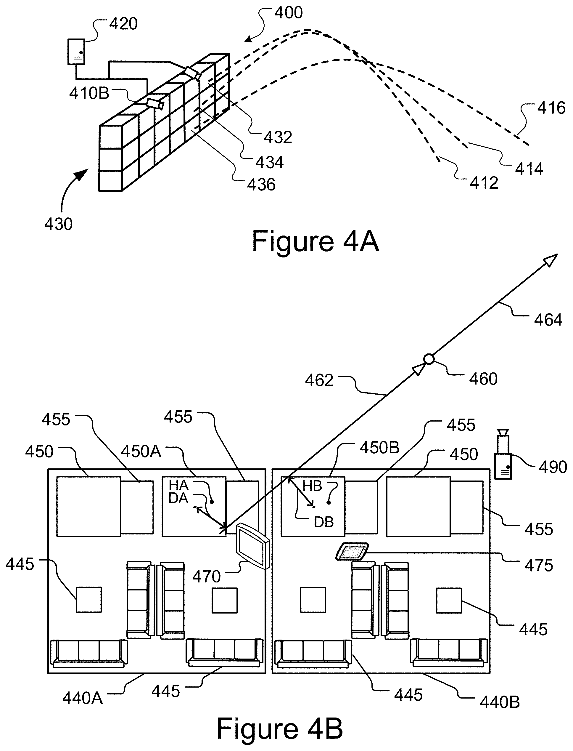 Patent US11771957 Figure 6 – Trajectory extrapolation and origin determination for objects tracked in flight
