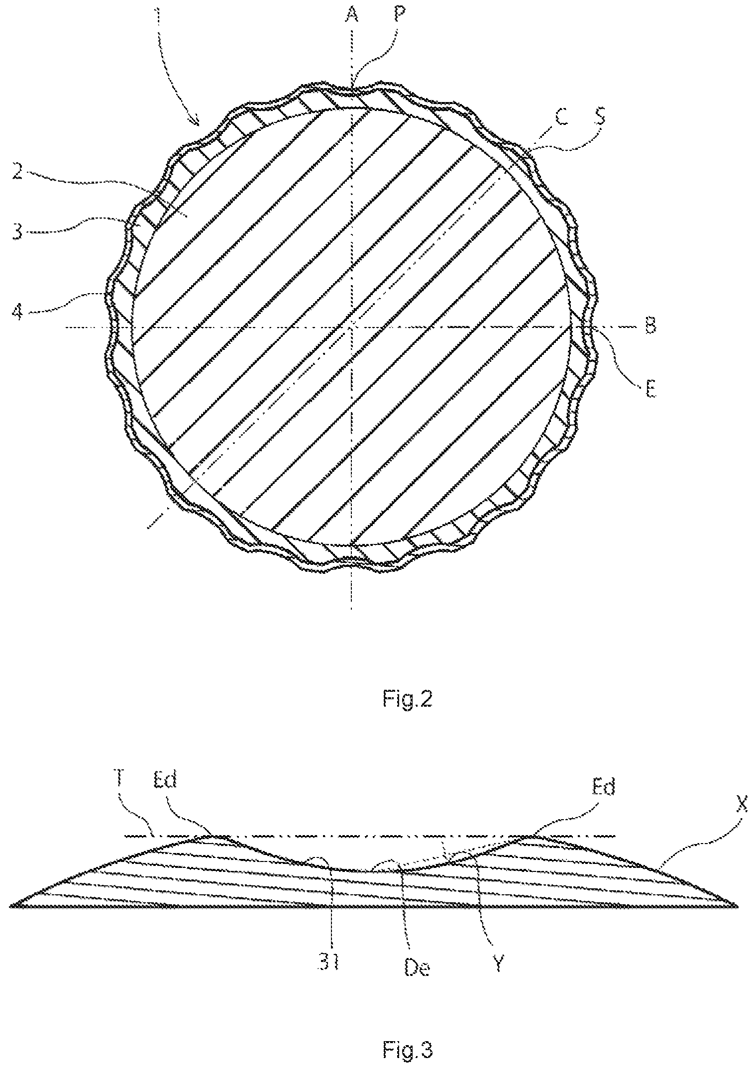 Patent US11771959 Figure 2 – Golf ball