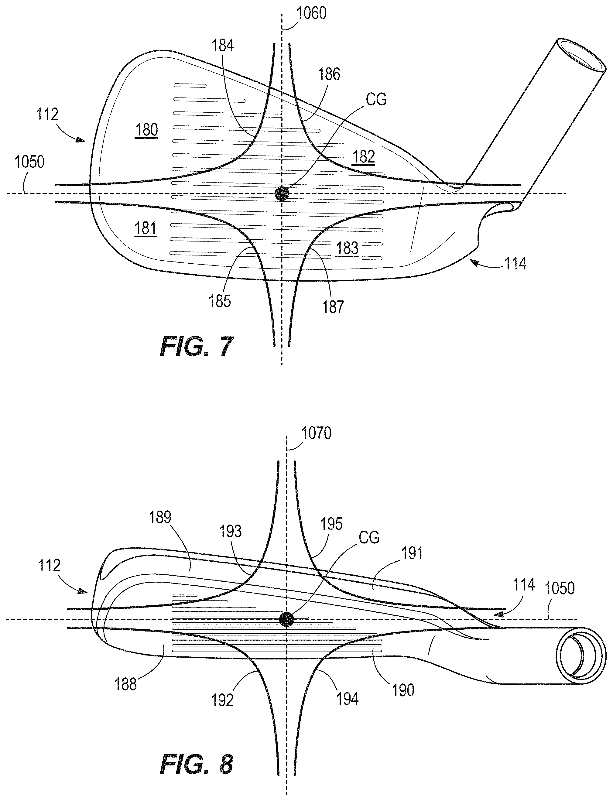 Patent US11771961 Figure 6 – Golf club head with lattices