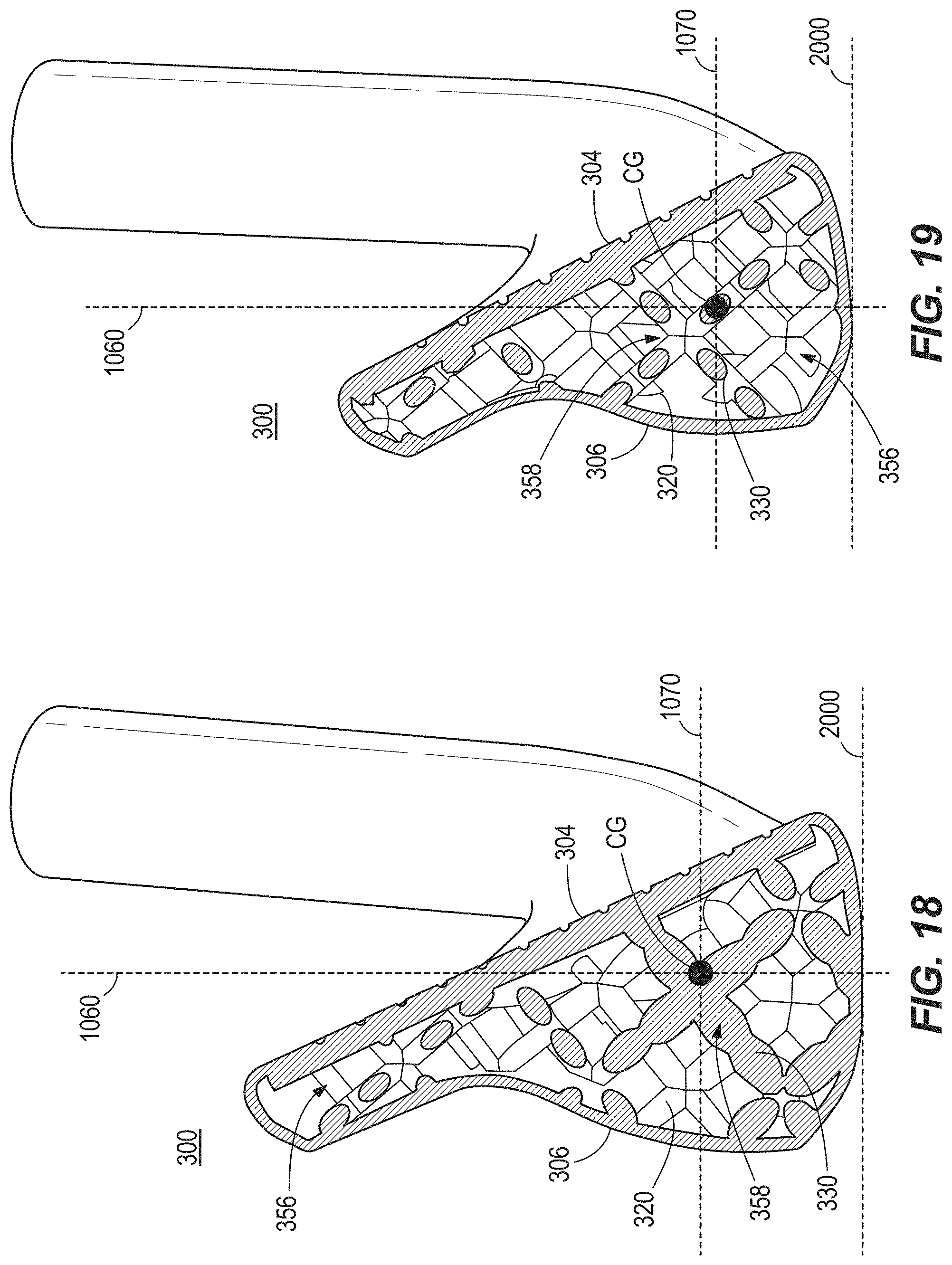 Patent US11771961 Figure 15 – Golf club head with lattices