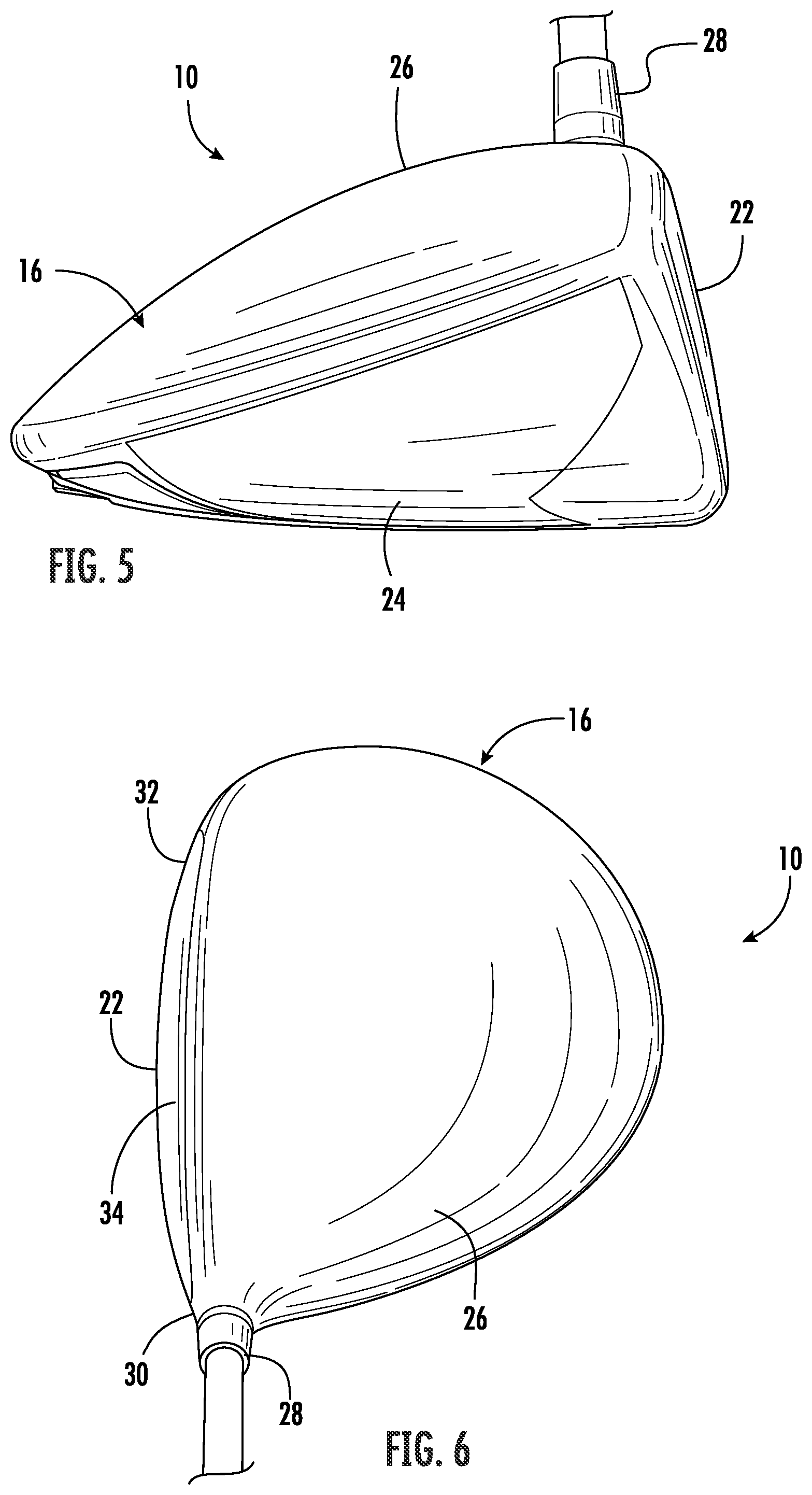 Patent US11771962 Figure 3 – Faceplate of a golf club head
