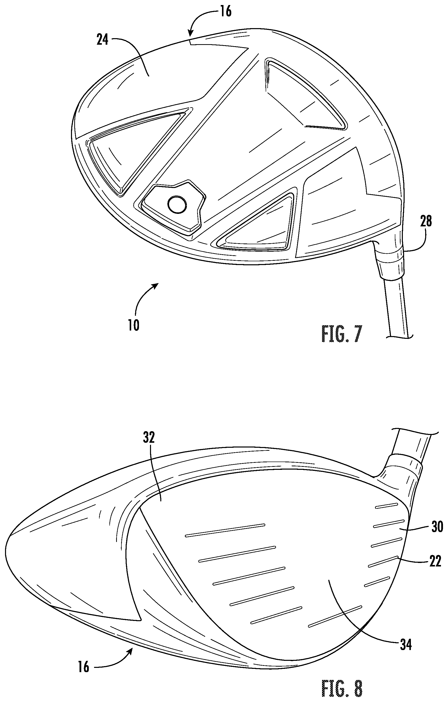 Patent US11771962 Figure 4 – Faceplate of a golf club head