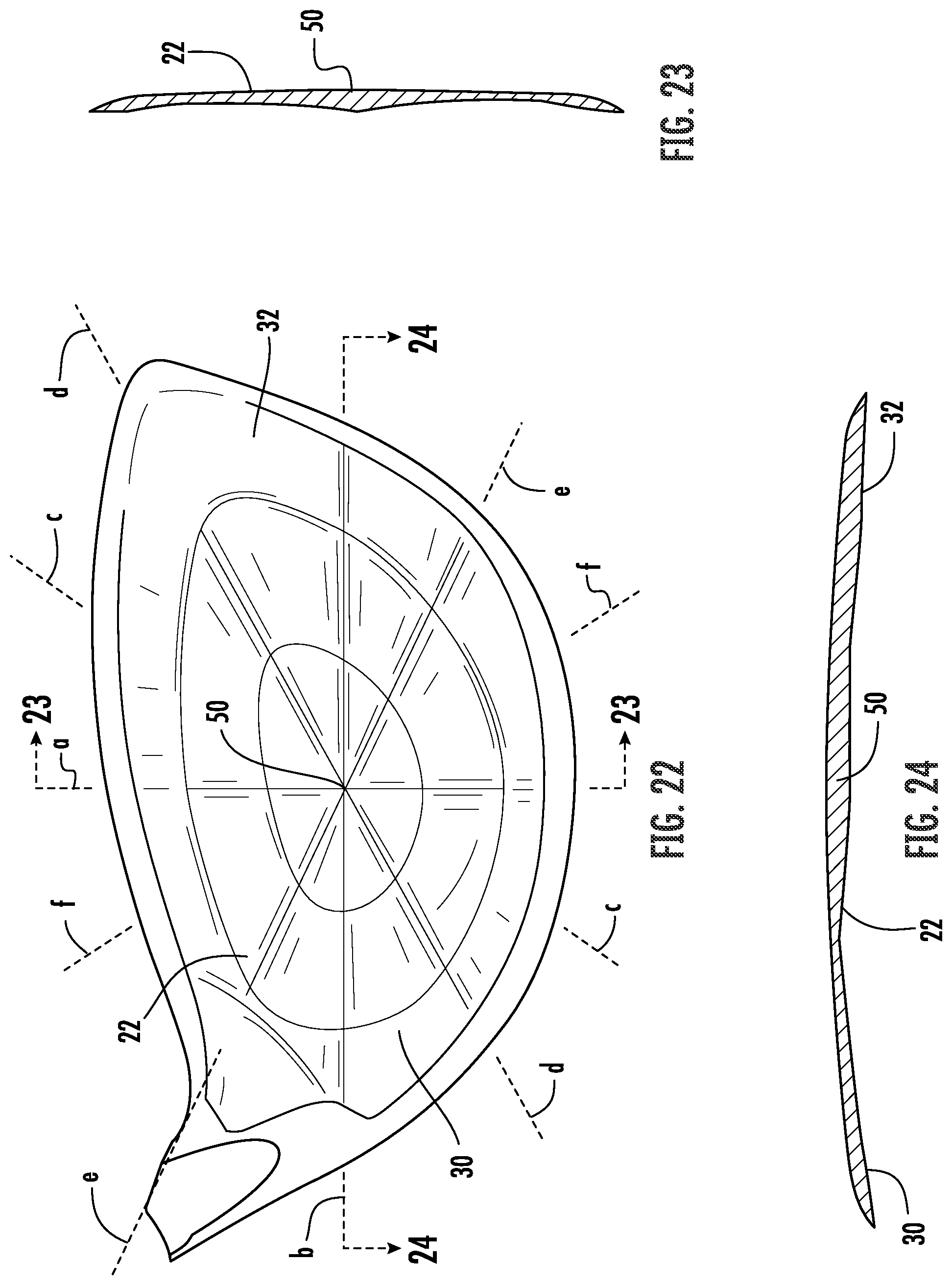 Patent US11771962 Figure 13 – Faceplate of a golf club head