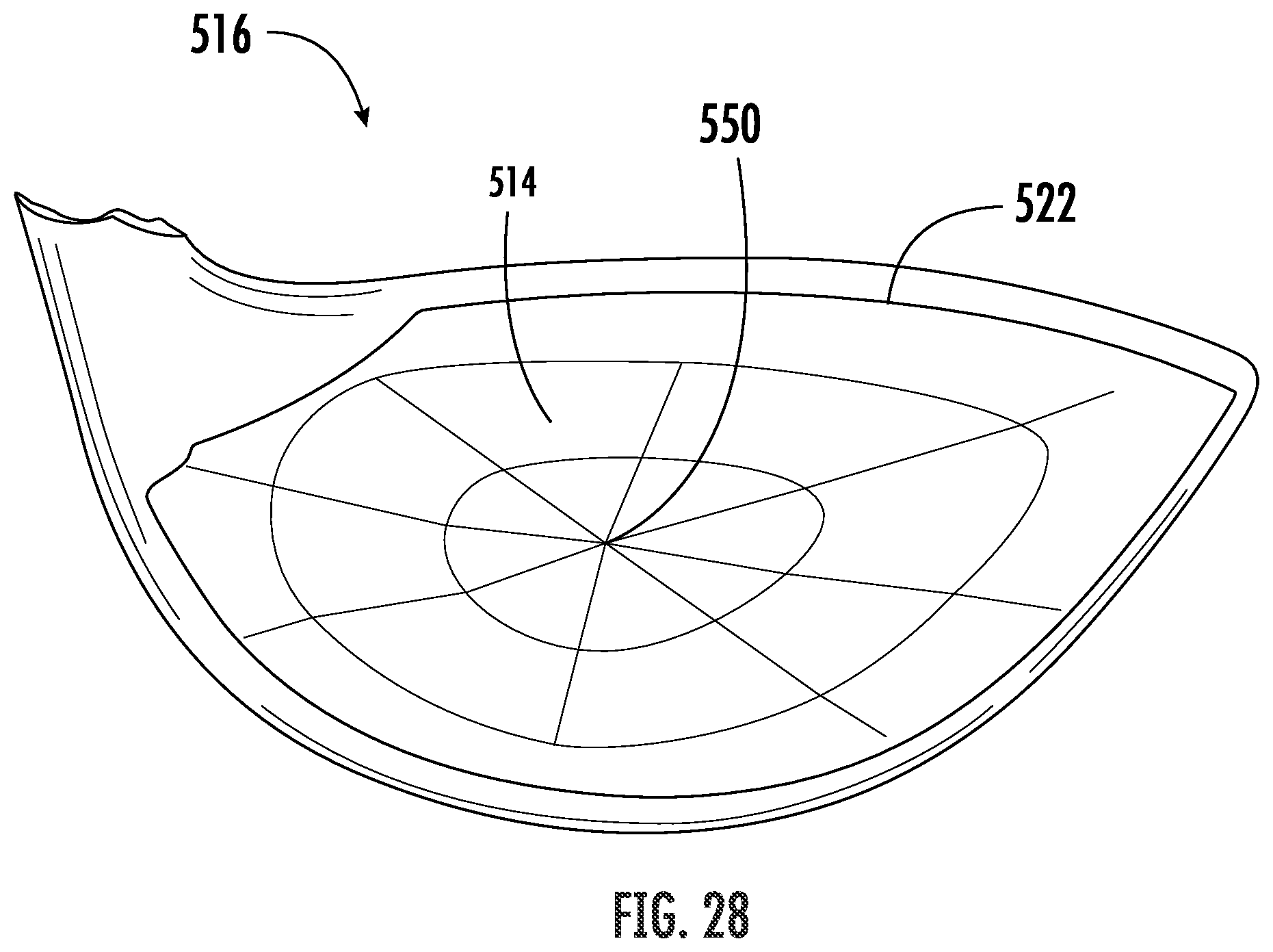 Patent US11771962 Figure 16 – Faceplate of a golf club head
