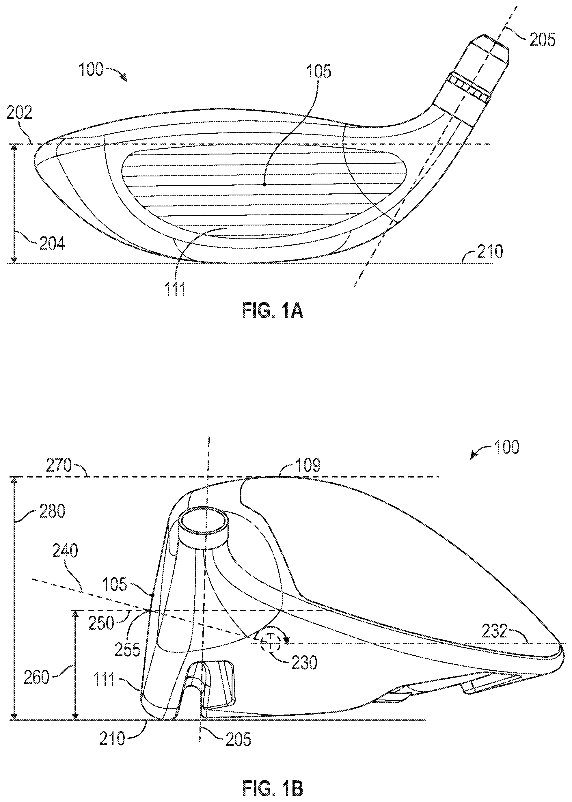 Patent US11771963 Figure 1 – Golf club heads