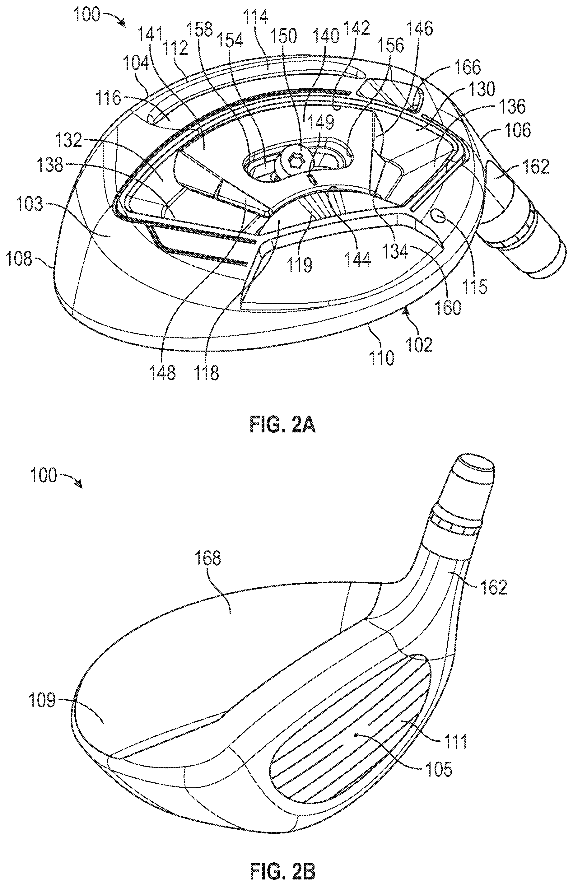 Patent US11771963 Figure 2 – Golf club heads
