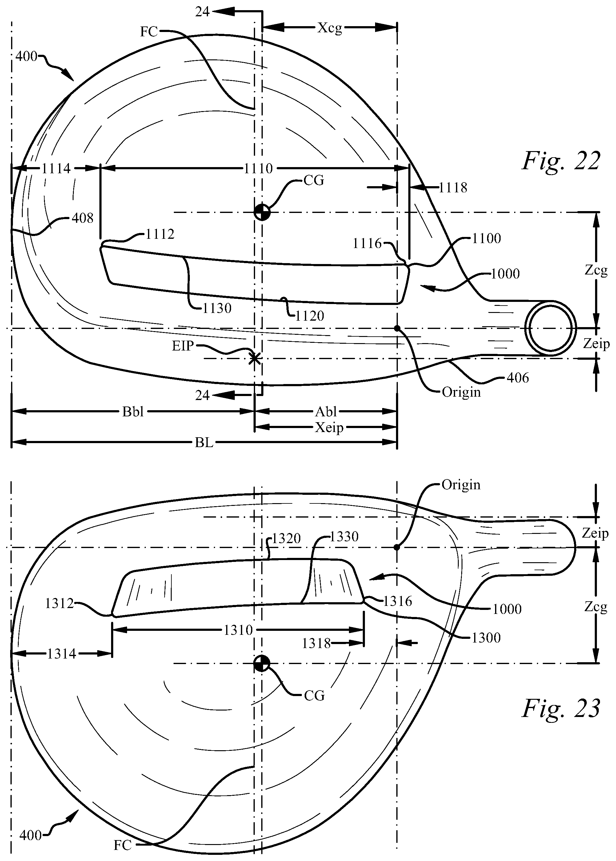 Patent US11771964 Figure 11 – Multi-material iron-type golf club head