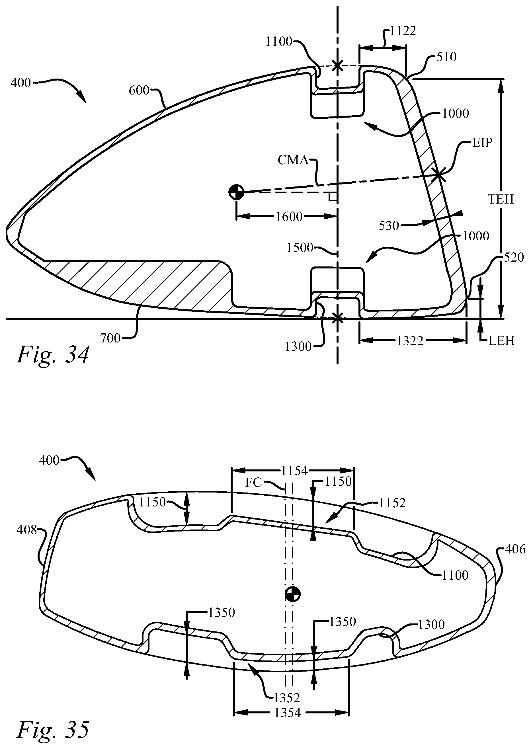 Patent US11771964 Figure 17 – Multi-material iron-type golf club head