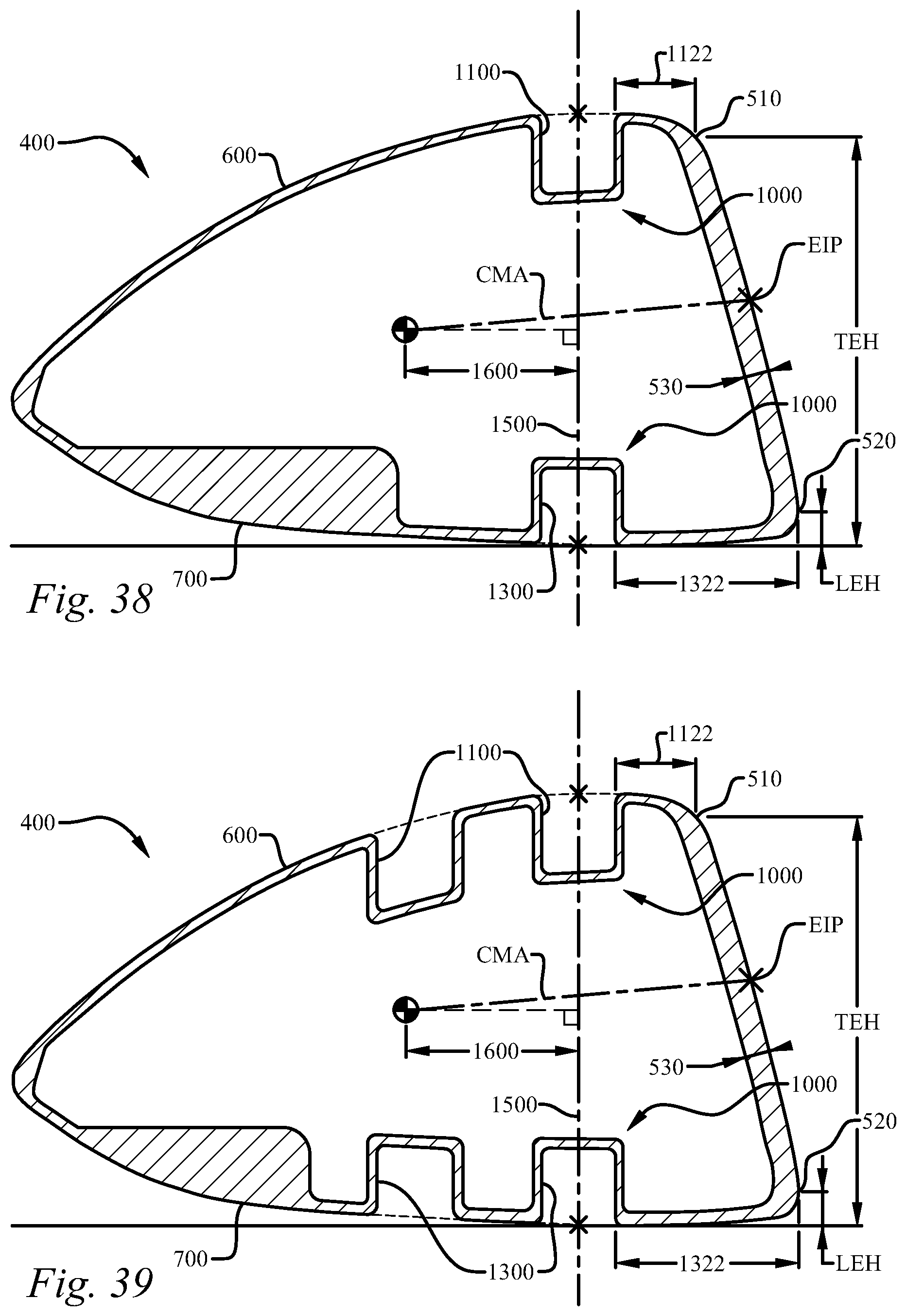 Patent US11771964 Figure 19 – Multi-material iron-type golf club head