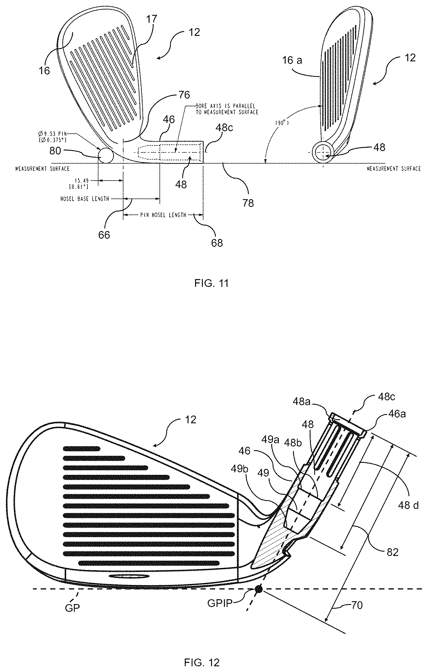 Patent US11771965 Figure 11 – Golf club