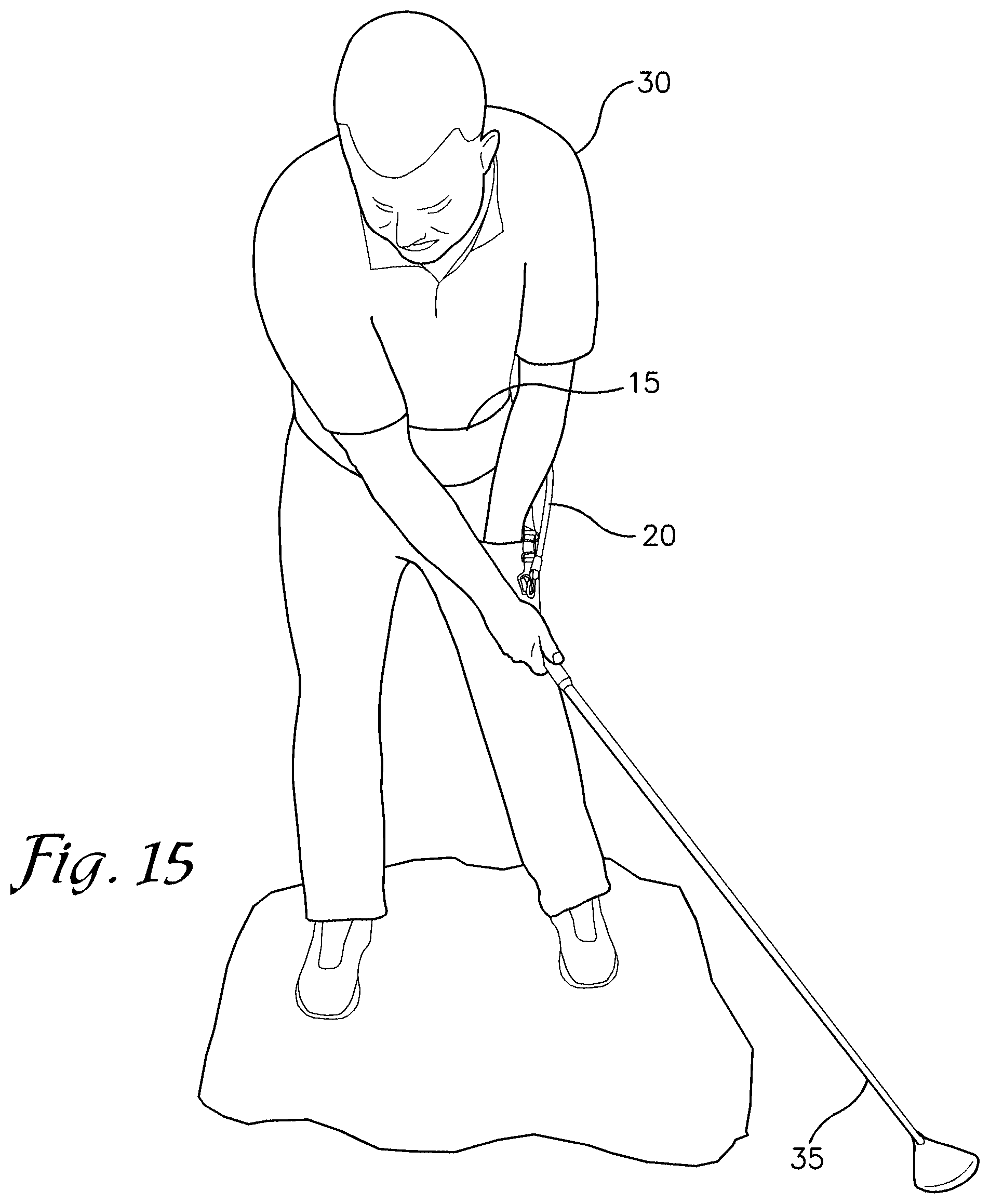 Patent US11771973 Figure 10 – Golf swing training device