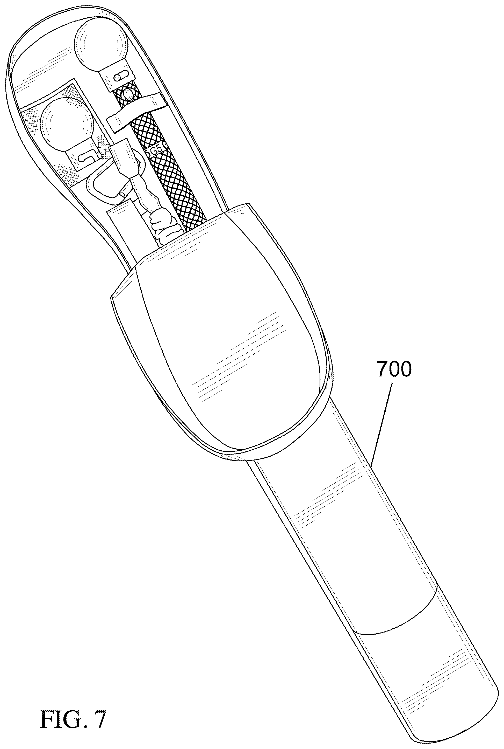Patent US11771975 Figure 7 – Swing motion trainer