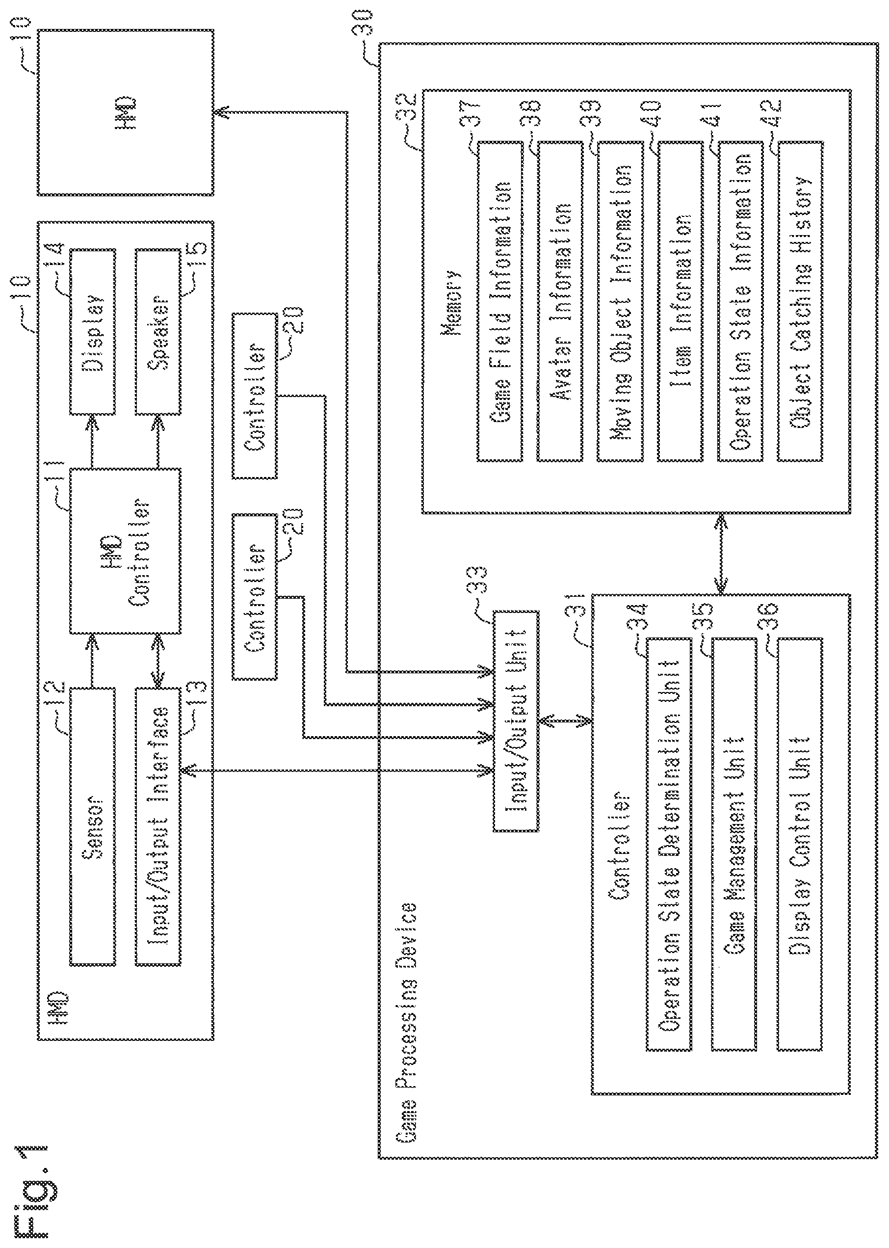 Patent US11772001 Figure 1 – Game processing program, game processing method, and game processing device