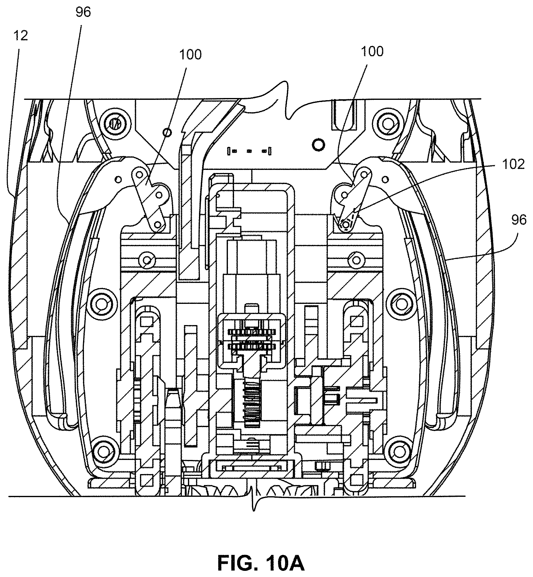 Patent US11772002 Figure 10 – Assembly with object in housing and mechanism to open housing