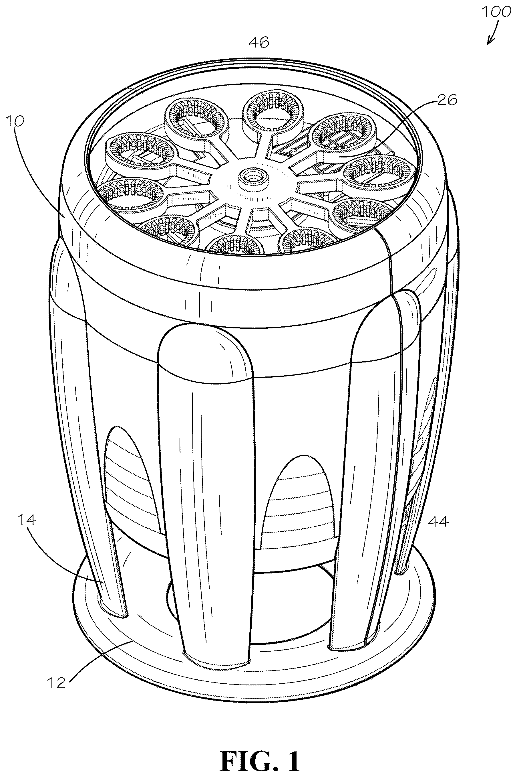 Patent US11772004 Figure 1 – Vertical bubble blower